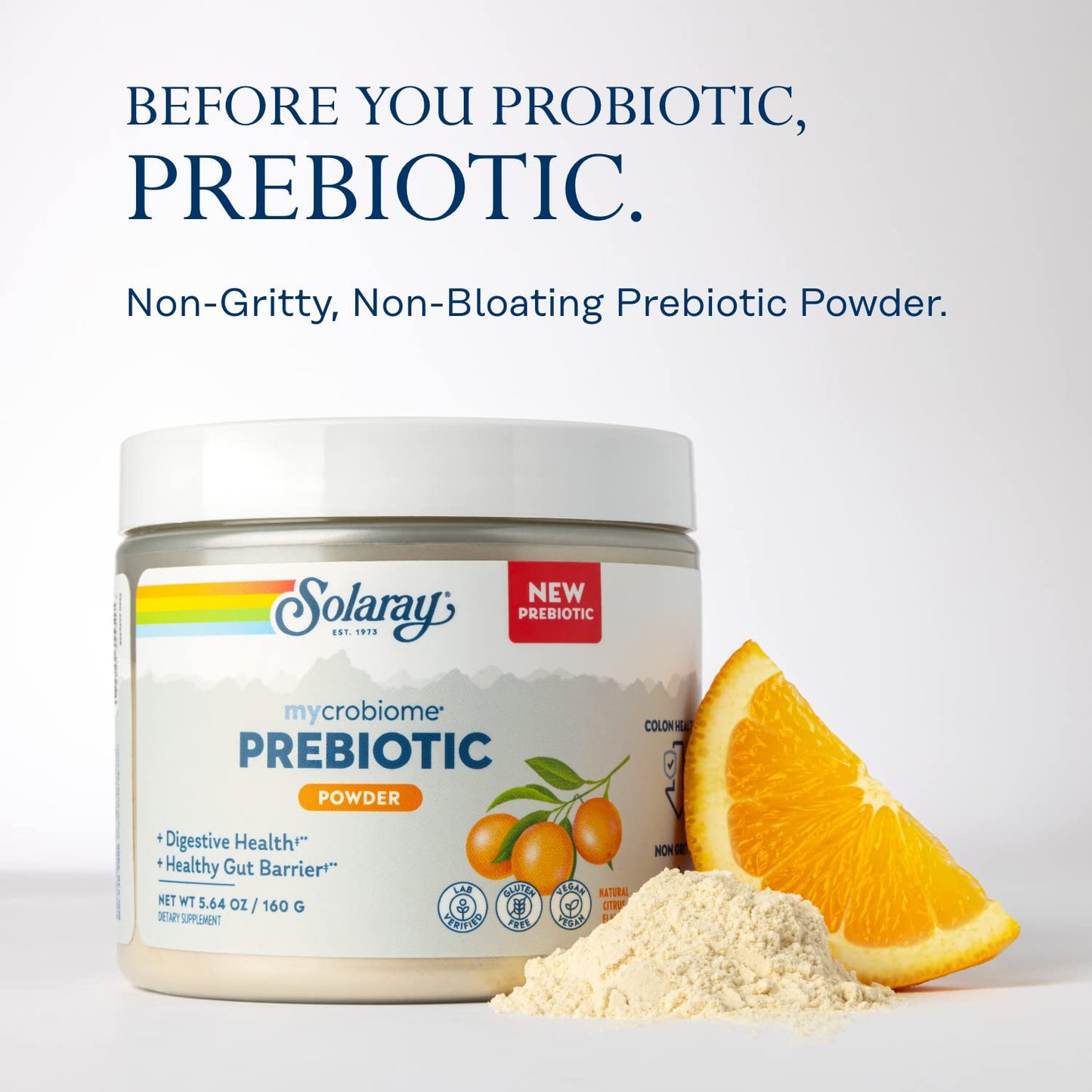 SOLARAY Mycrobiome Prebiotic Powder 5.64 oz