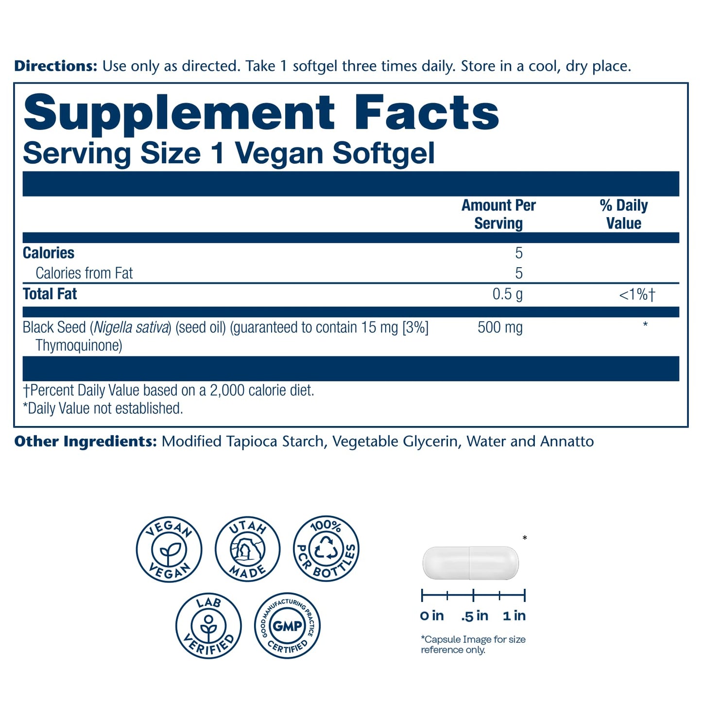 Solaray Black Seed Oil Softgels 60