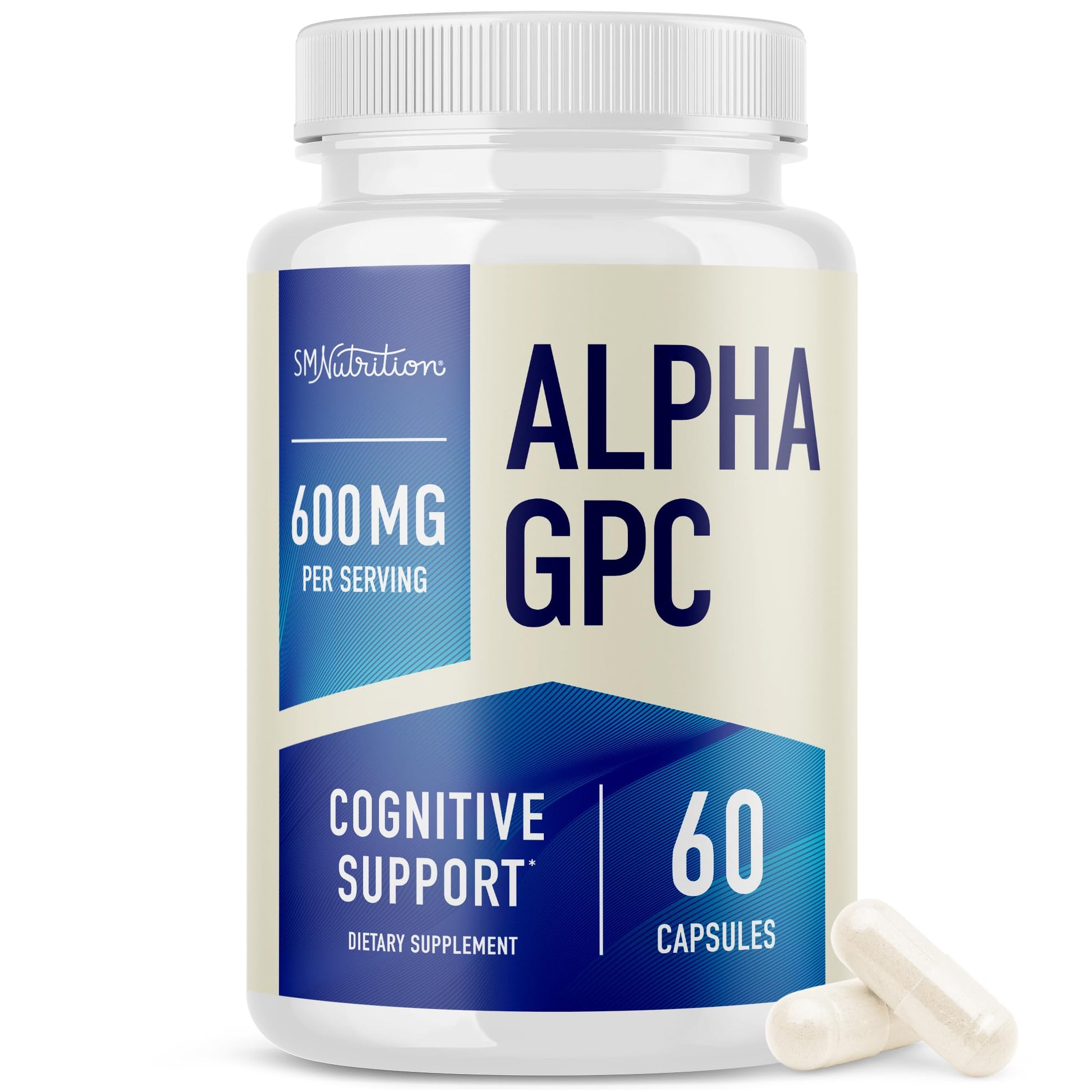 Smoky Mountain Naturals, LLC Alpha GPC 600 mg Brain & Memory Support Supplement Capsule 60 Count