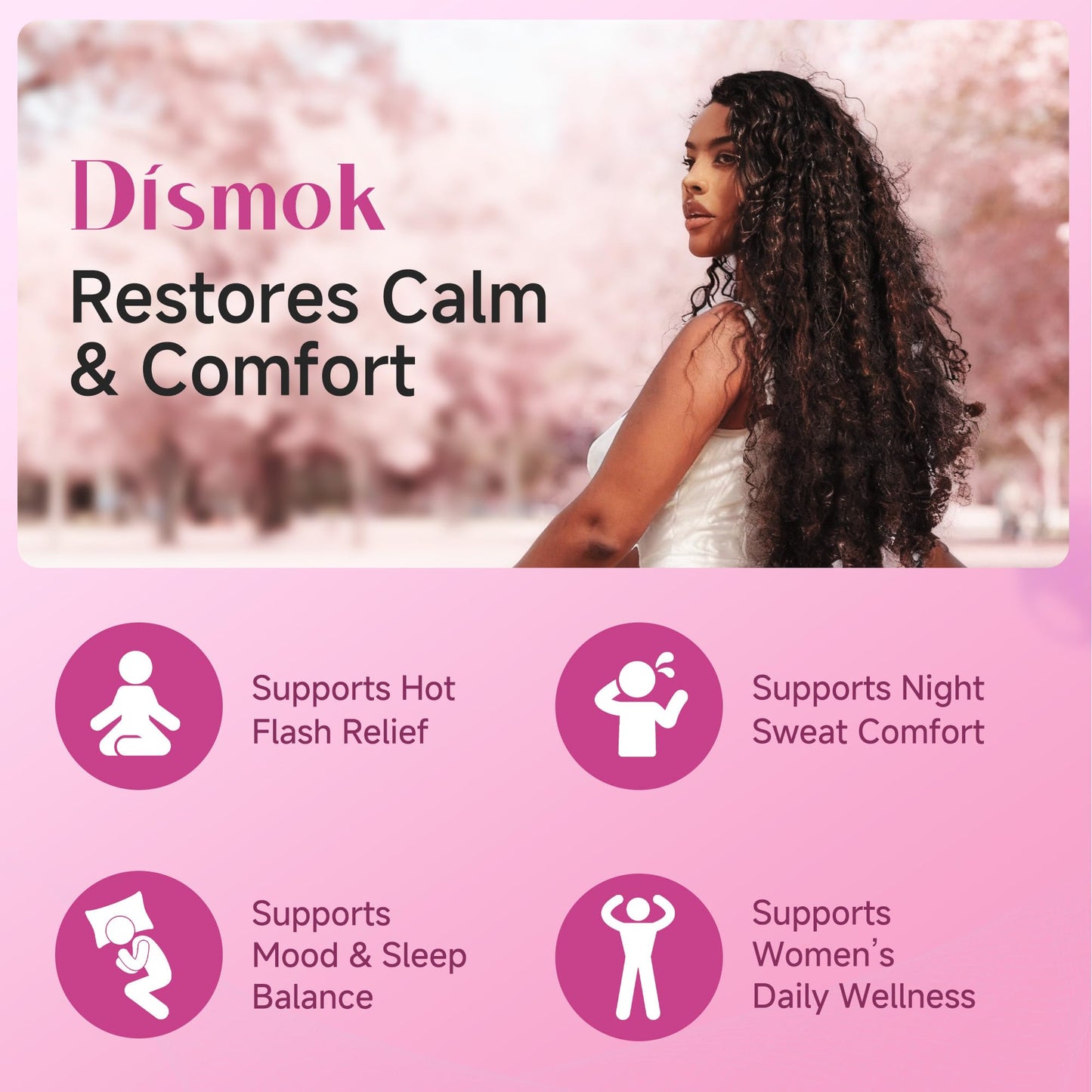 Dismok Menopause Supplements for Women Capsule 60 Count