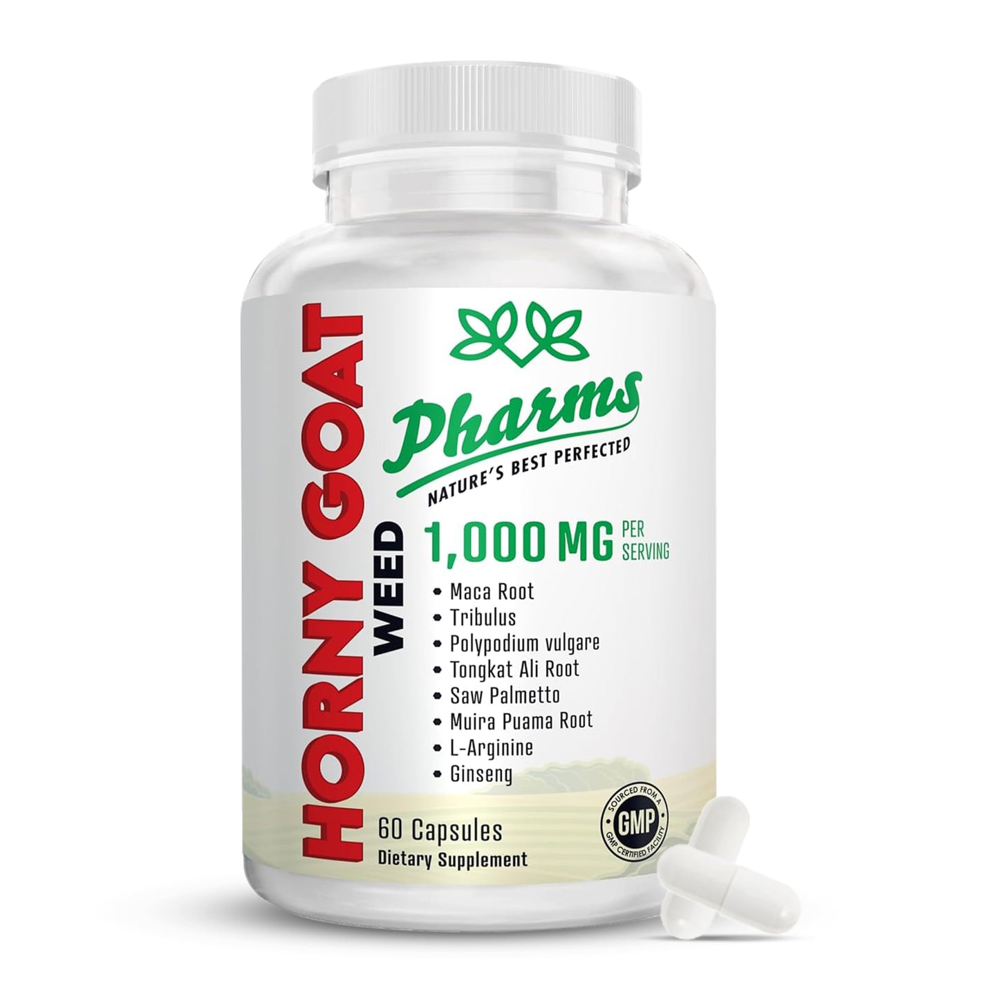 PHARMS Hornygoatweed for Men & Women Capsules 60 Count