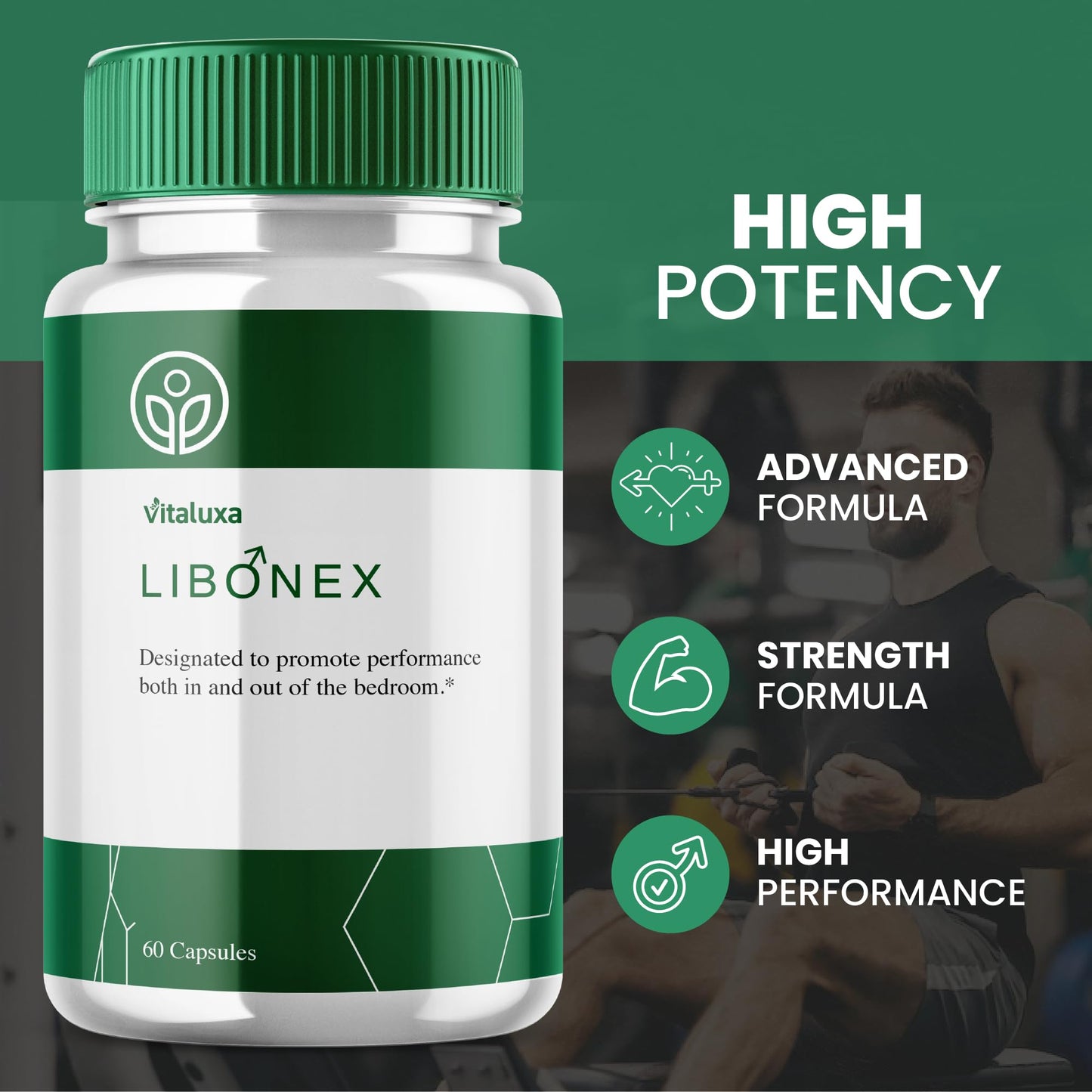 Vitaluxa Libonex Perform Capsules, 60 Count