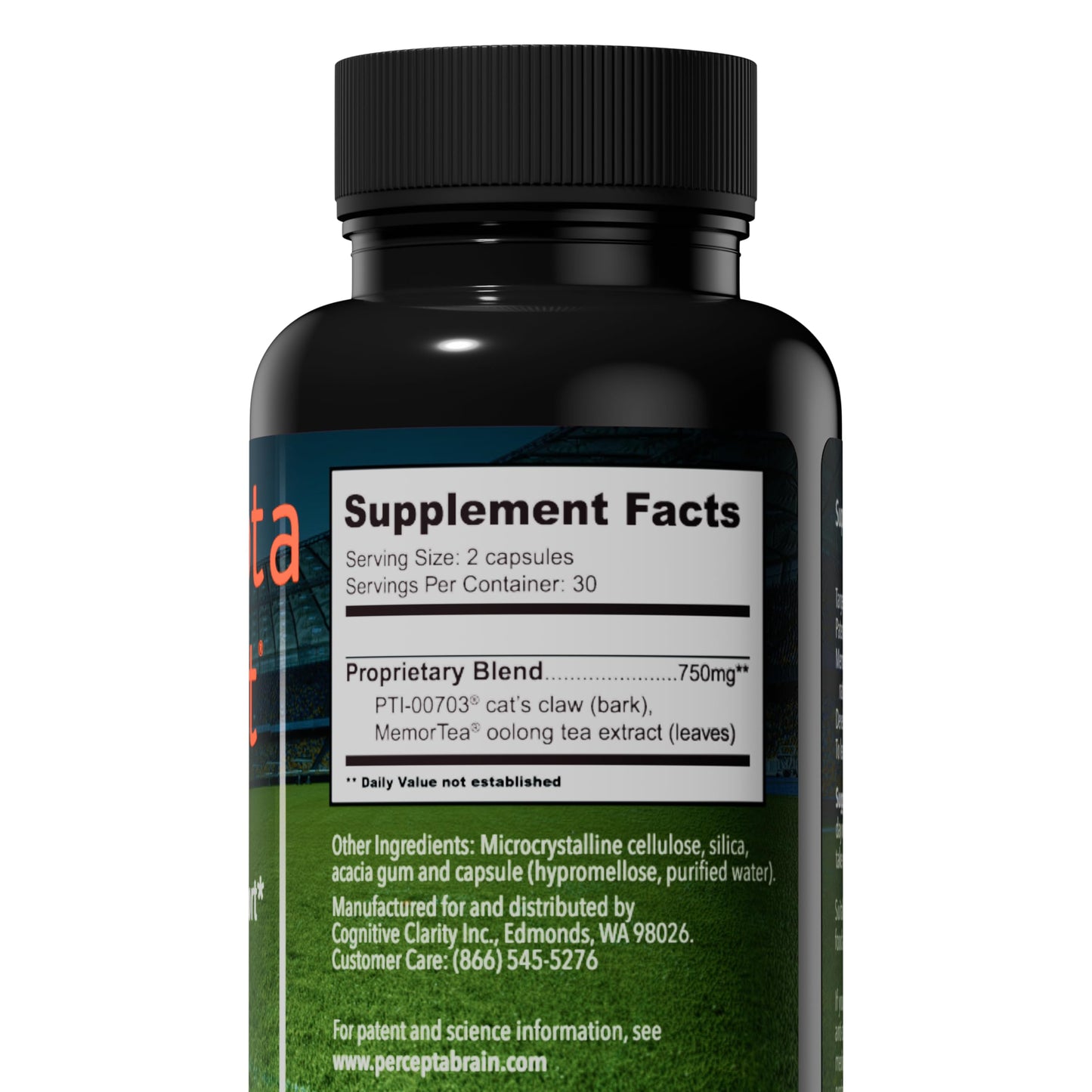 Percepta Sport Brain Supplement for Athletes Capsules 60 Count