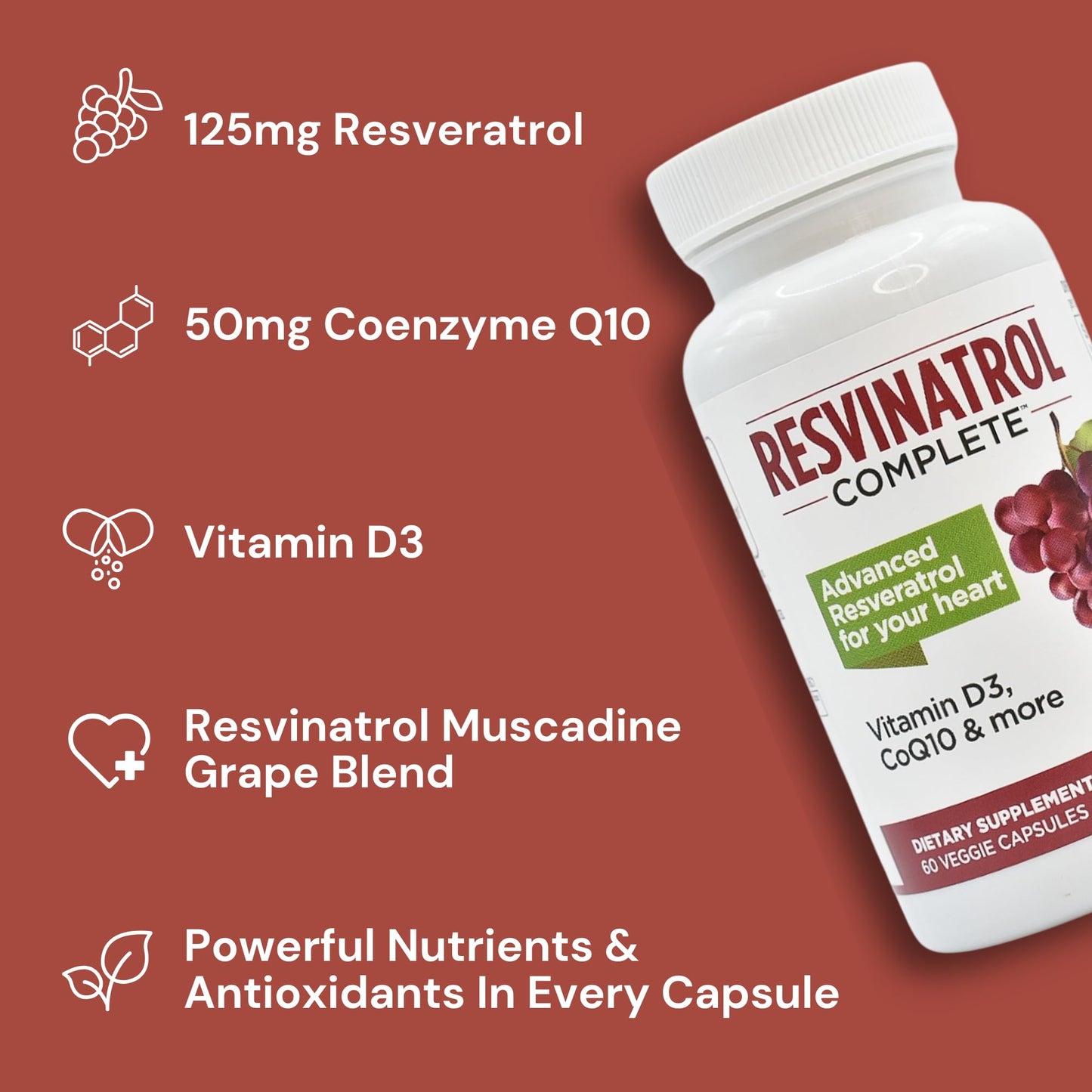 Resvinatrol Complete Capsules 60 Count