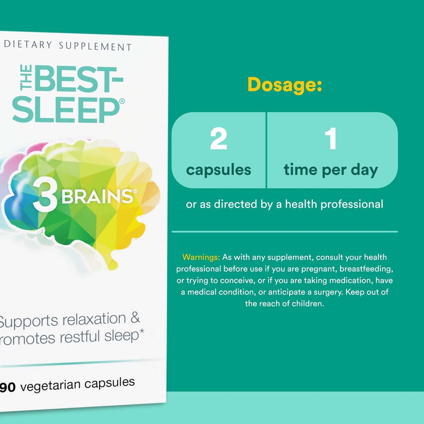 Natural Factors Stress-Relax The Best-Sleep - Supports Healthy Sleep Capsules 90 Count