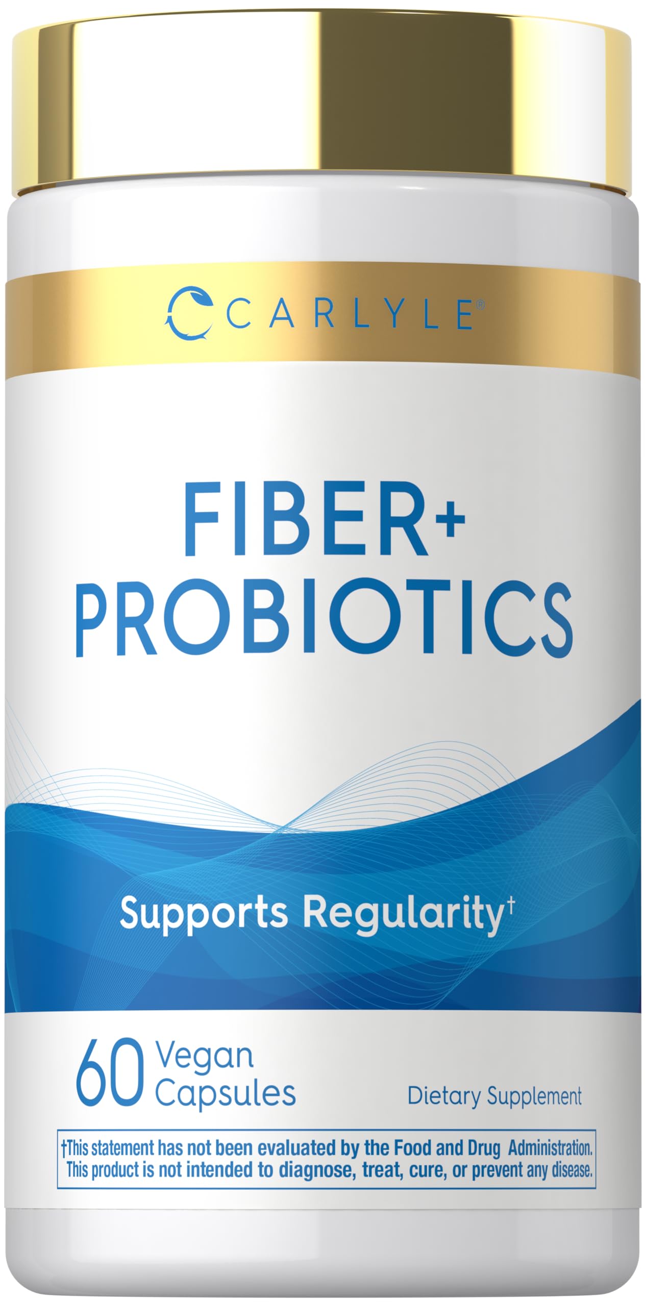 Carlyle Fiber and Probiotic Supplement Capsules, 60 Count