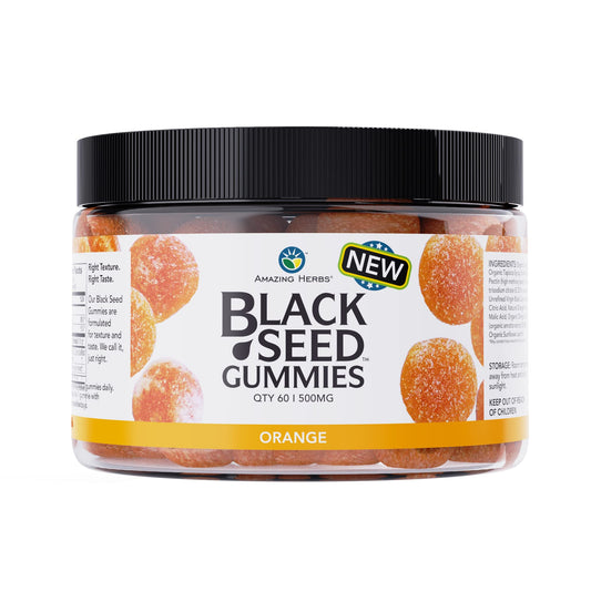 Amazing Herbs Organic Black Seed Oil Gummies 60 Count