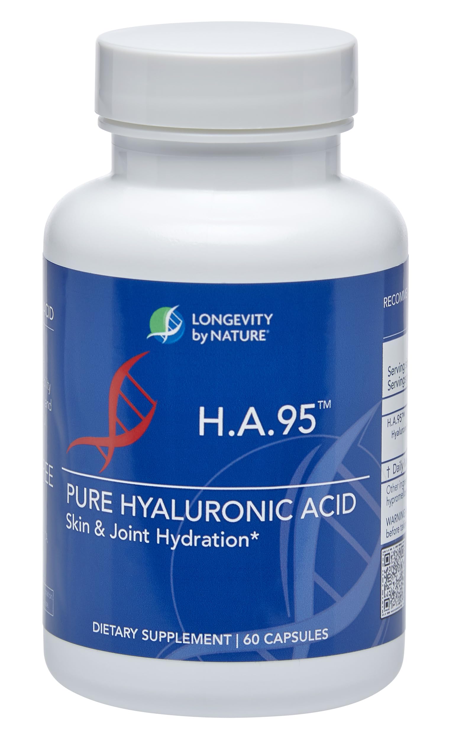 Longevity by Nature H.A.95 Hyaluronic Acid Capsules 60