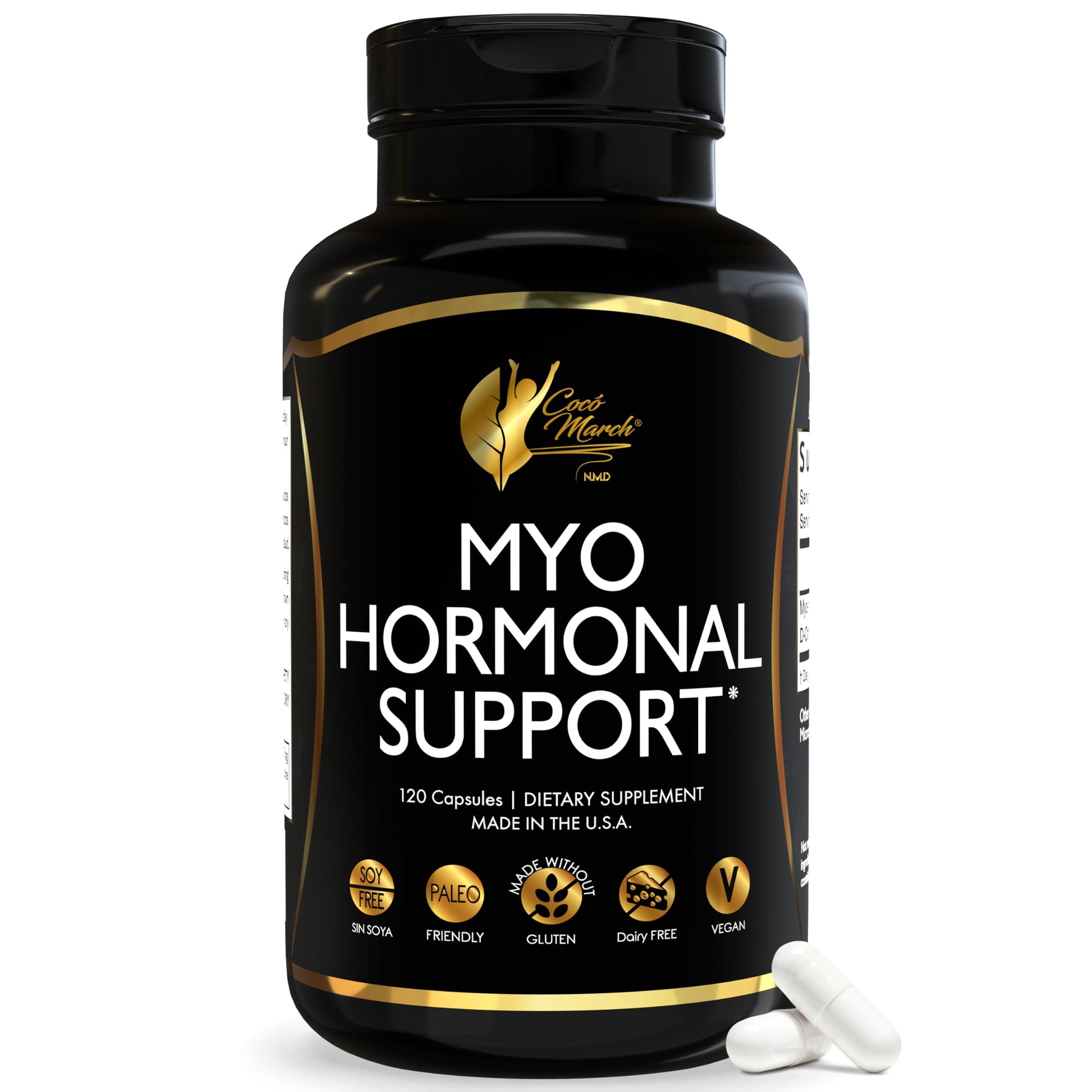 Cocó March N.M.D Myo-Inositol Hormonal Support for Women Capsules 120 Count