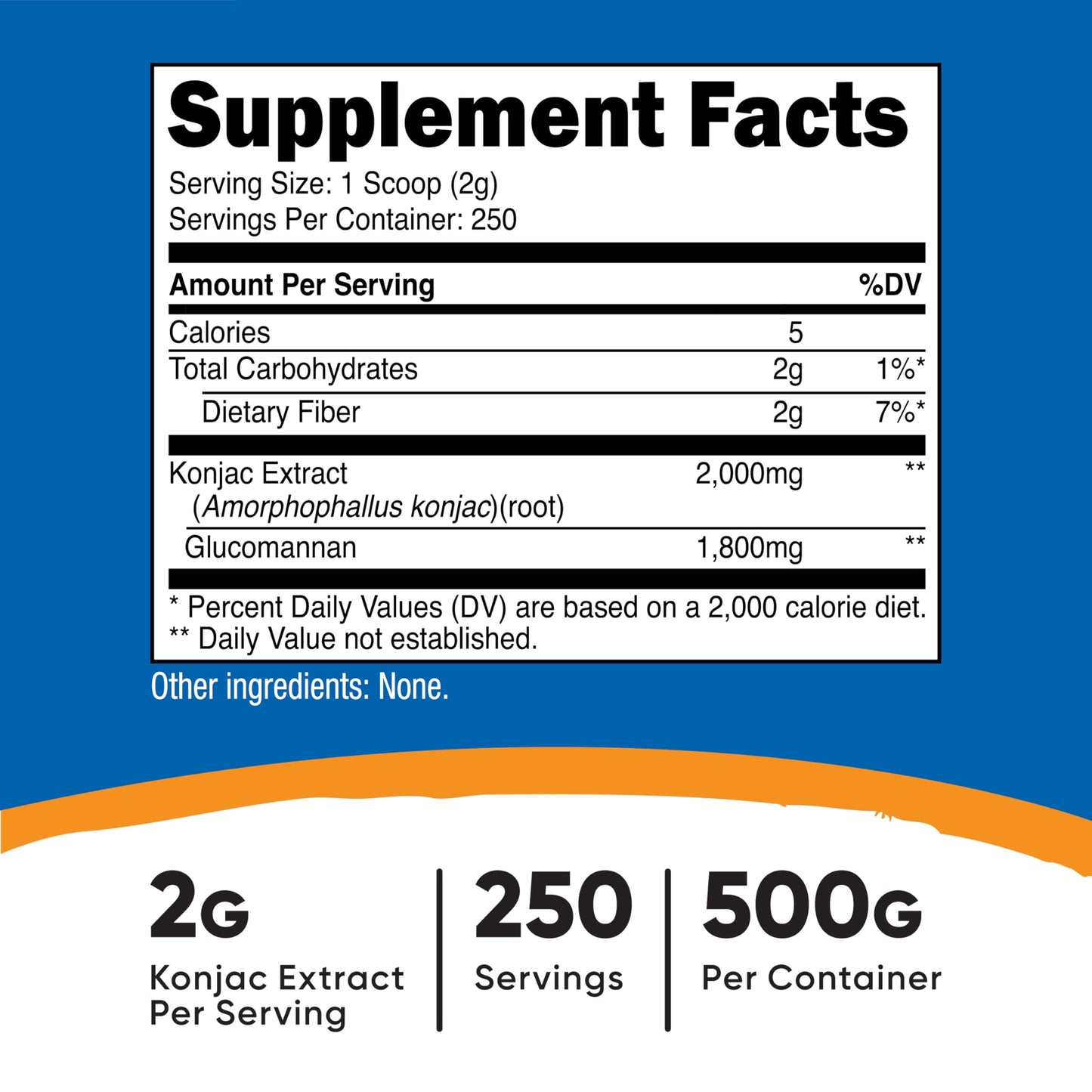 Nutricost Glucomannan Powder 17.6 oz