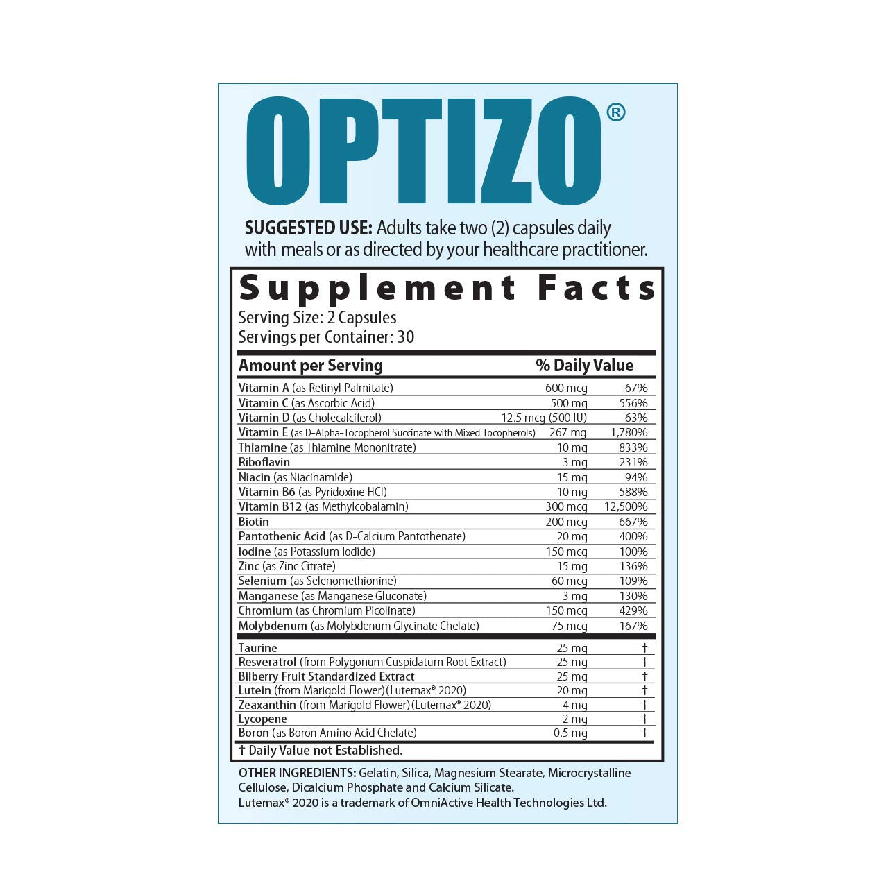 Medix Select OPTIZO Advanced Eye and Vision Support Formula Capsule 1