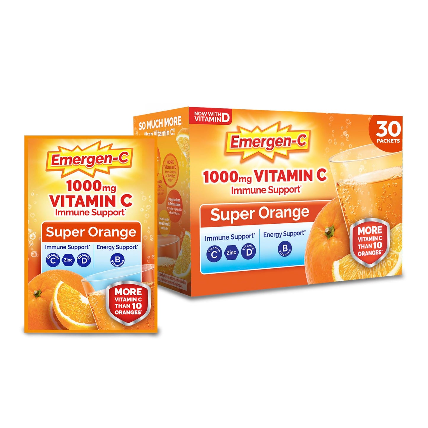 Emergen-C Vitamin C 1000mg Immune Support Powder, 9.6 oz