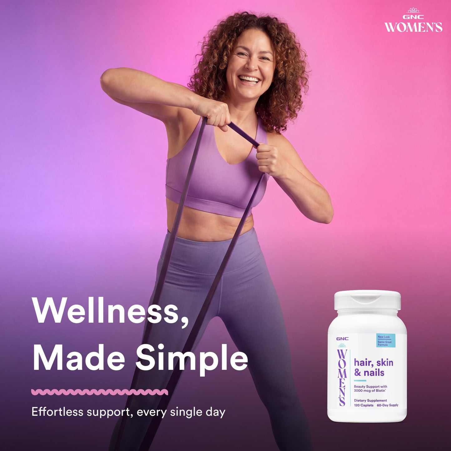 GNC Women's Hair, Skin & Nails Caplets 120