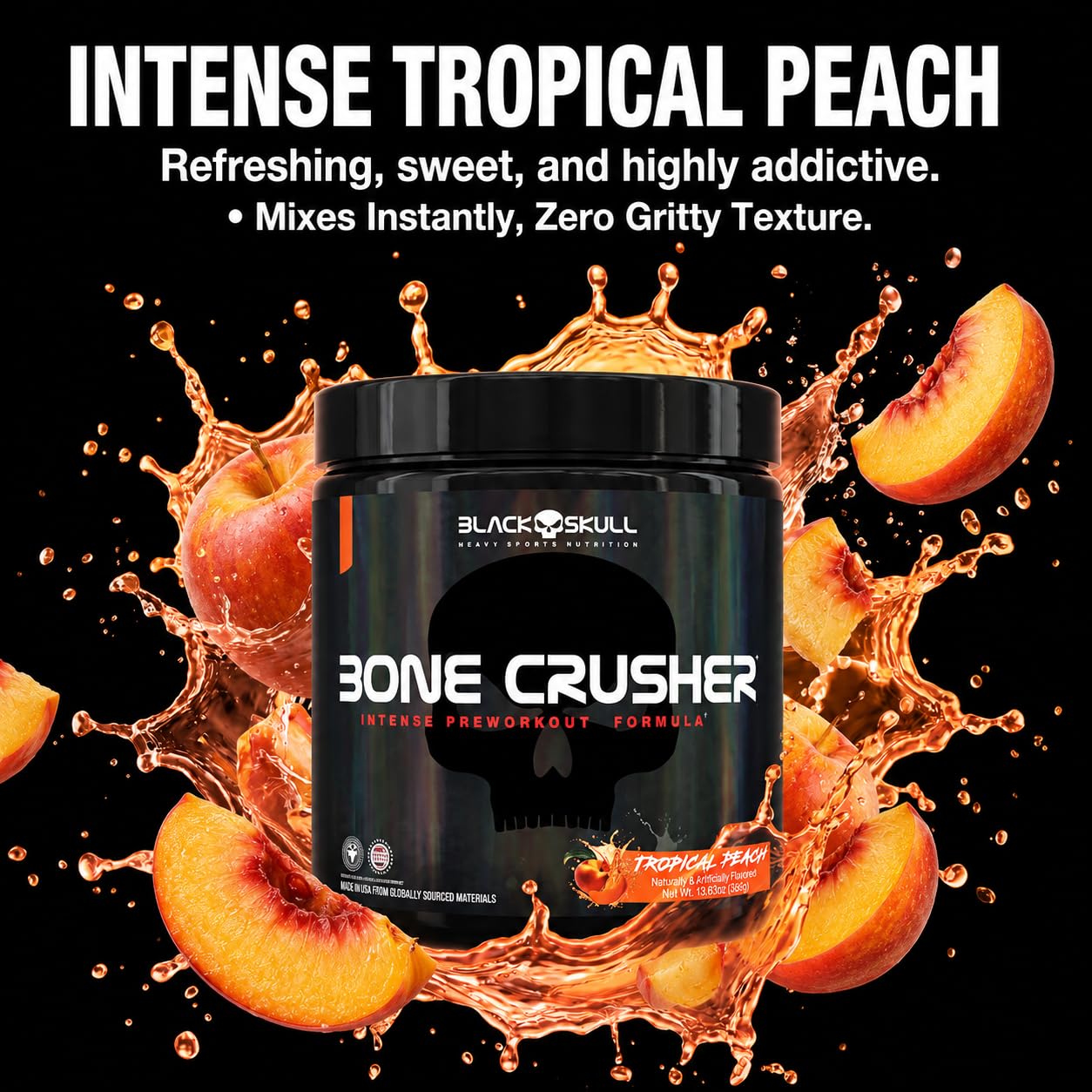 BLACK SKULL Bone Crusher Pre Workout Capsule, 60 Capsules