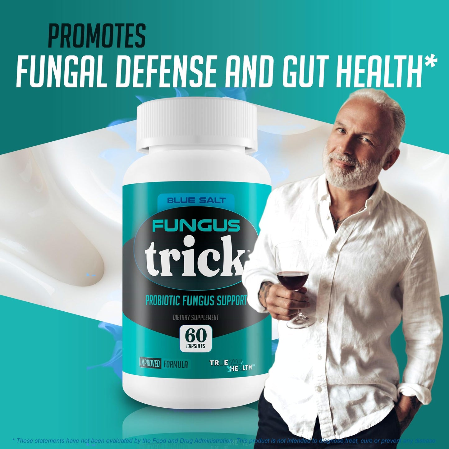 True You Health Fungus Trick Toenail Fungi Probiotic Capsule, 60 Count
