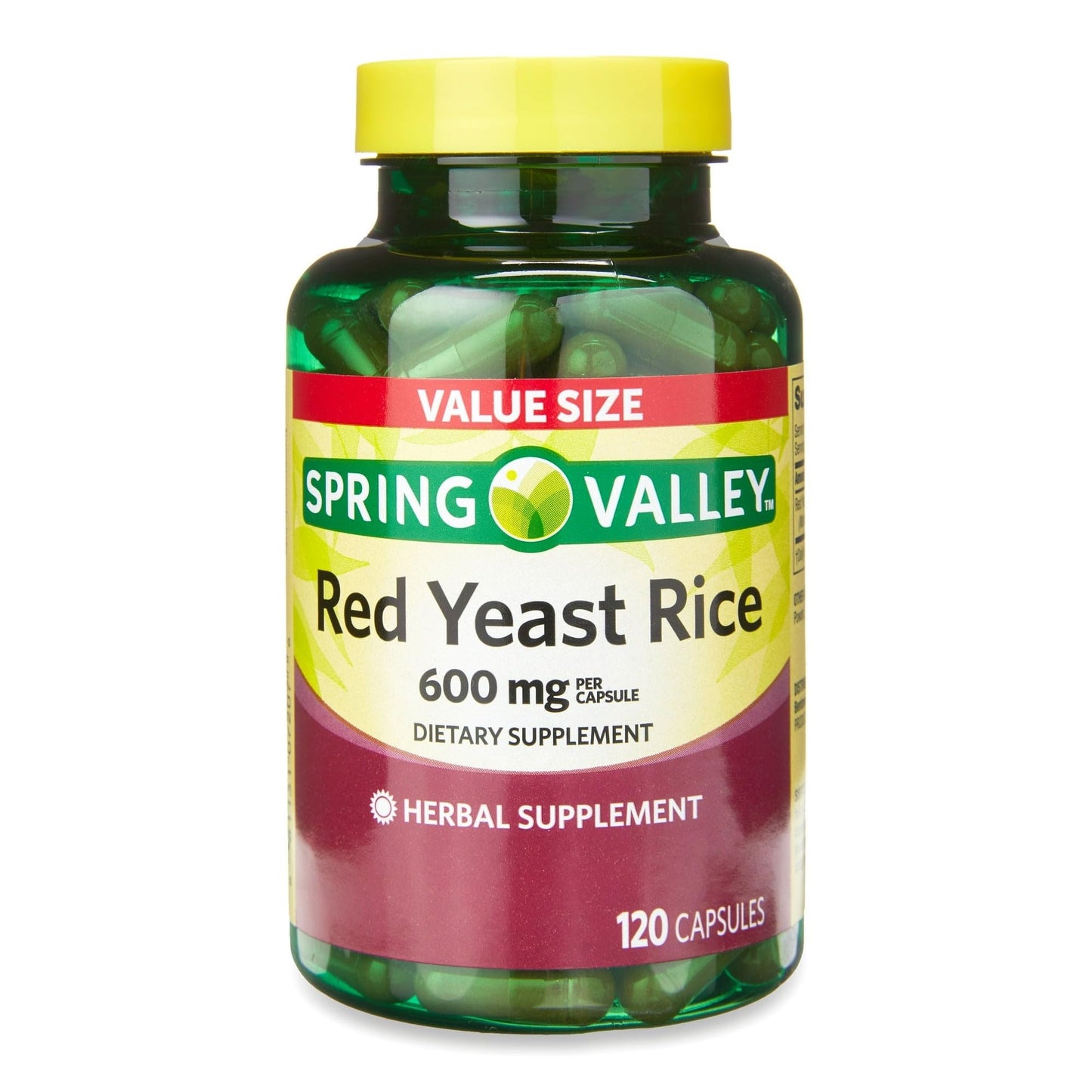 BASKETGOODS Red Yeast Rice 600 mg Capsule, 120 Count