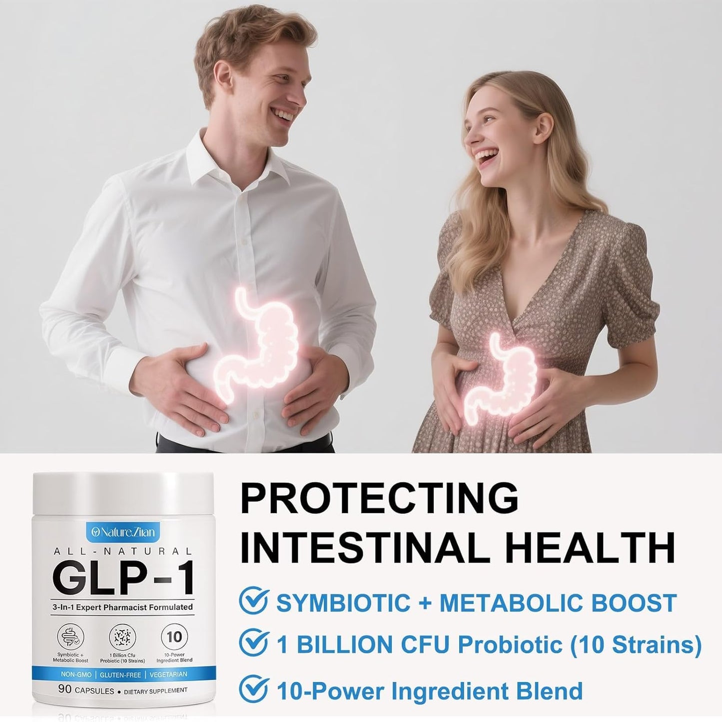 O NATURE . ZIRAN GLP-1 Weight Management Supplement for Women & Men Capsules, 90