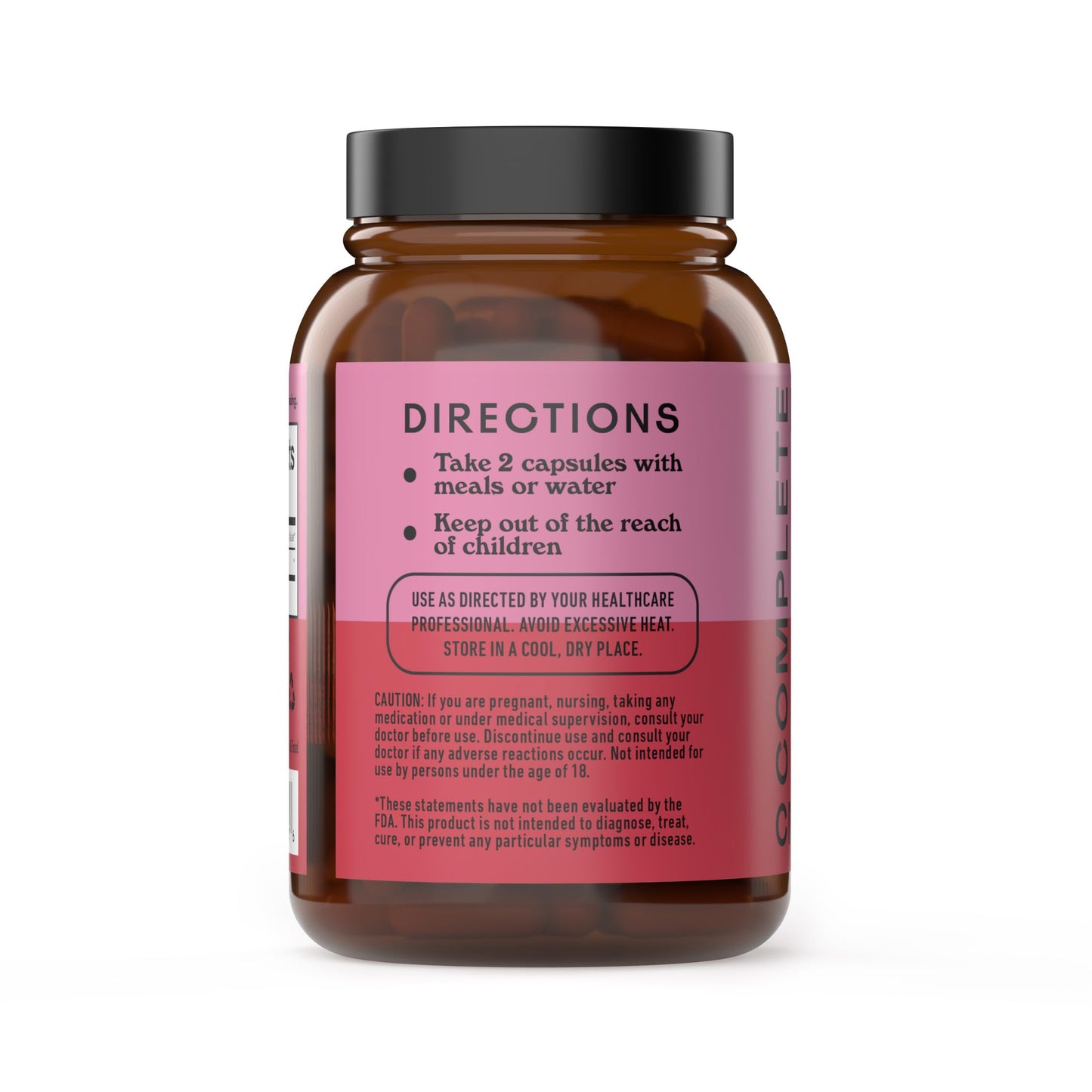 Complete Natural Products Organic Cranberry 500mg Capsules 100 Count