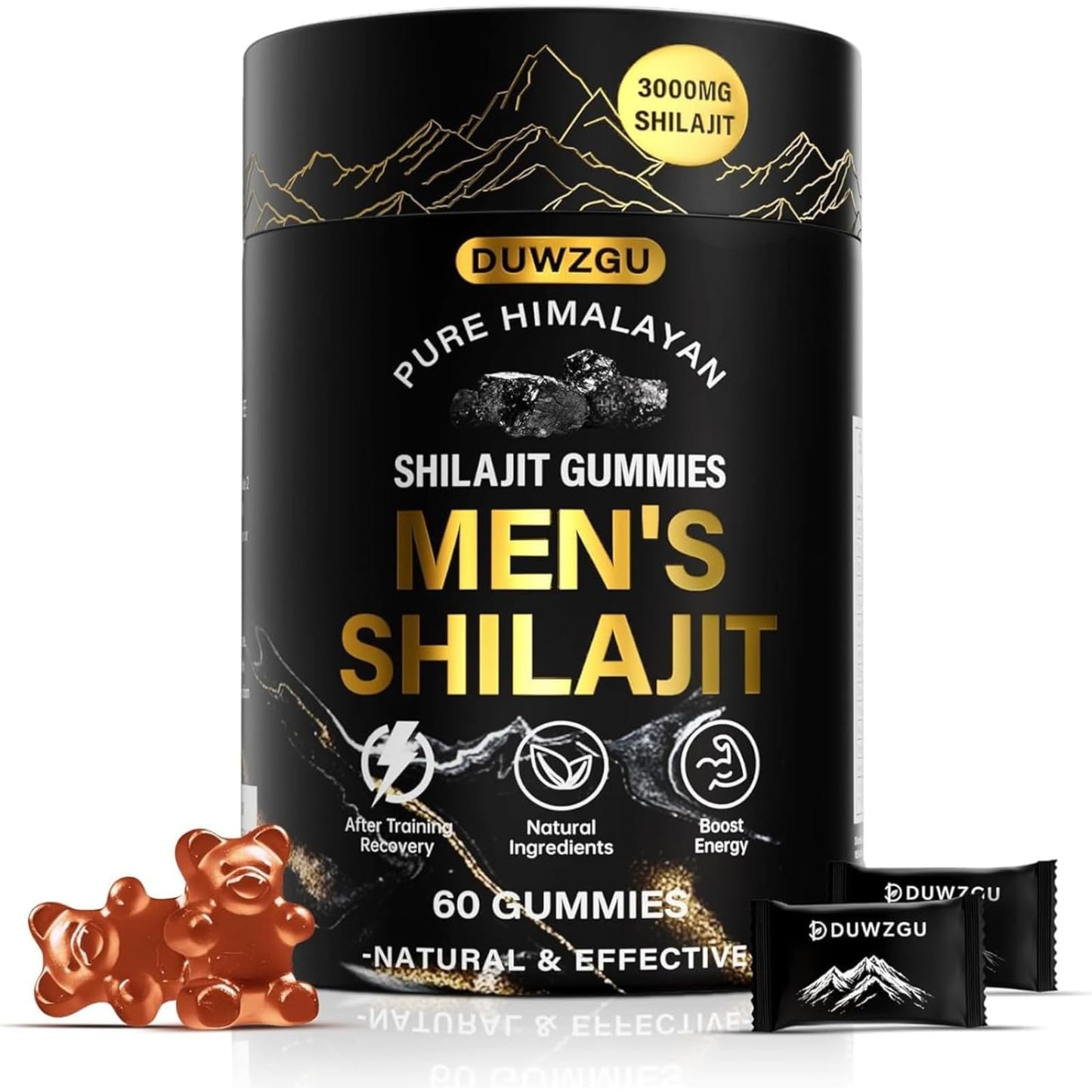 DUWZGU Himalayan Shilajit Gummies, 60 Count