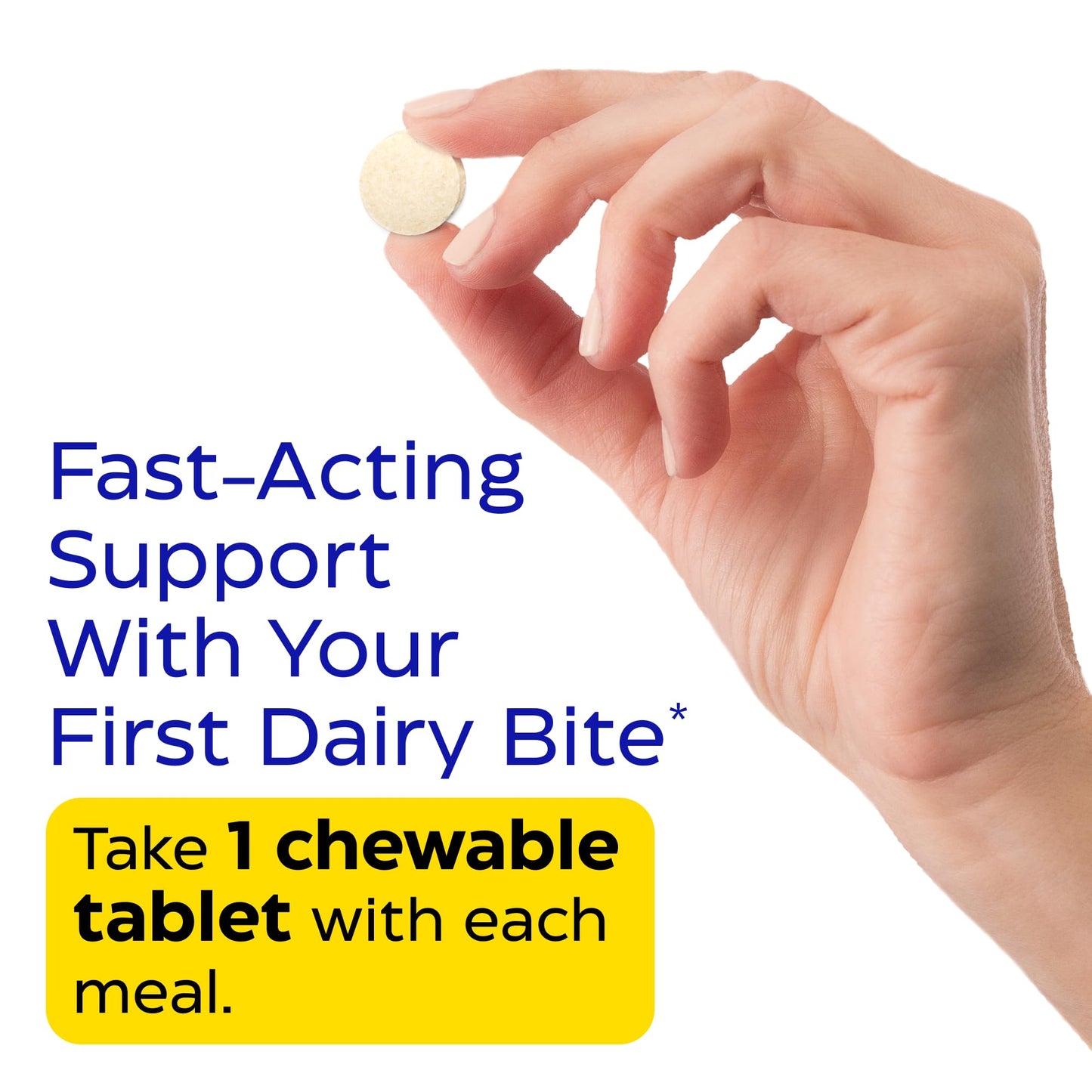 Enzymedica DairyAssist Chewable Enzymes - Lactose Intolerance Support, 60 Tablets