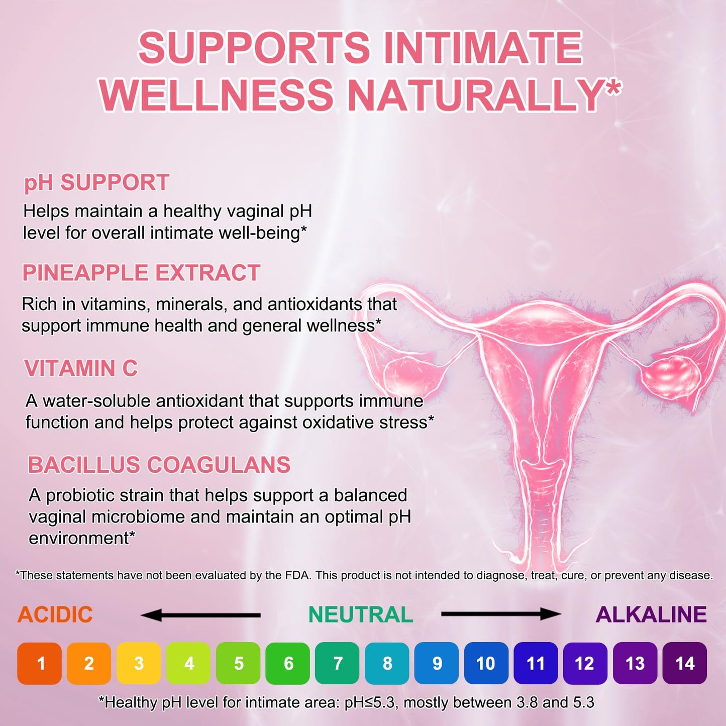 WRFAATGO Vaginal Probiotics Gummies, 60 Count