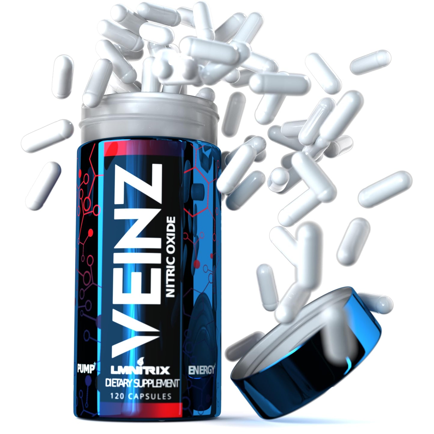LMNITRIX VEINZ Nitric Oxide Booster, 120 Capsules