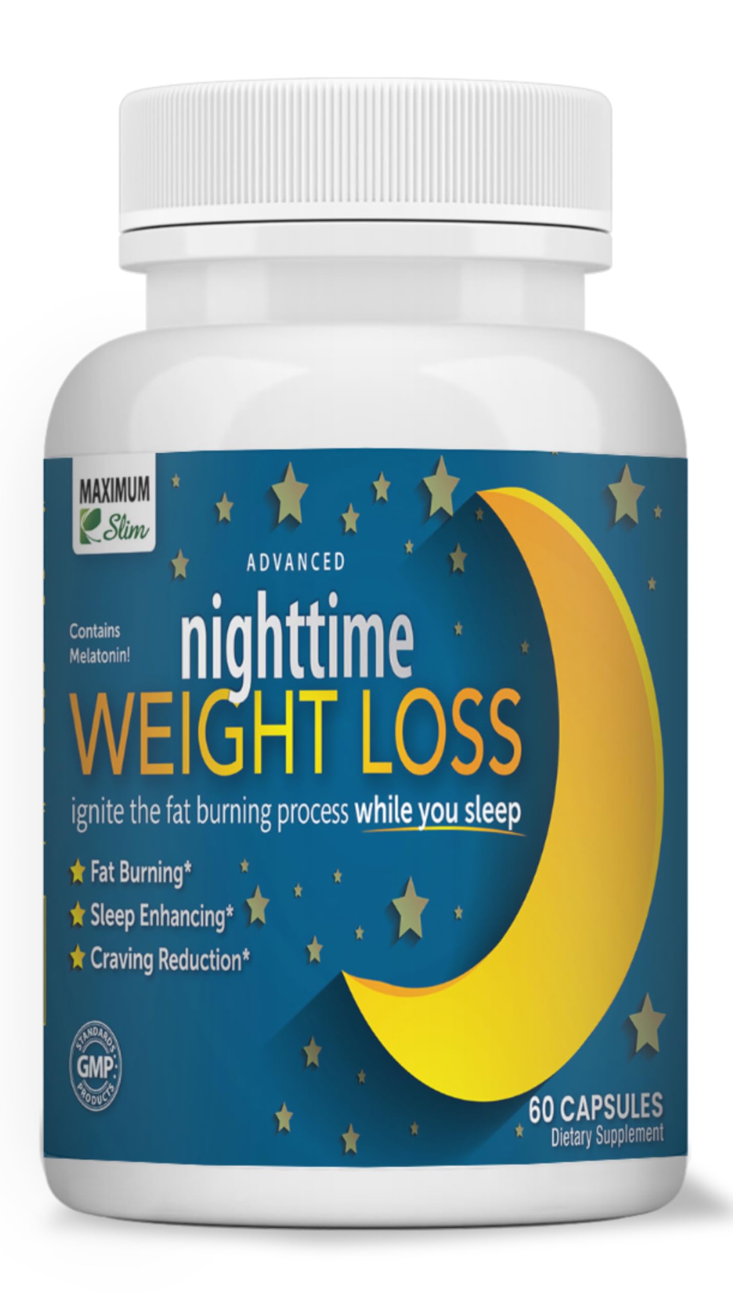Maximum Slim Nighttime Weight Support Capsules, 60 Count