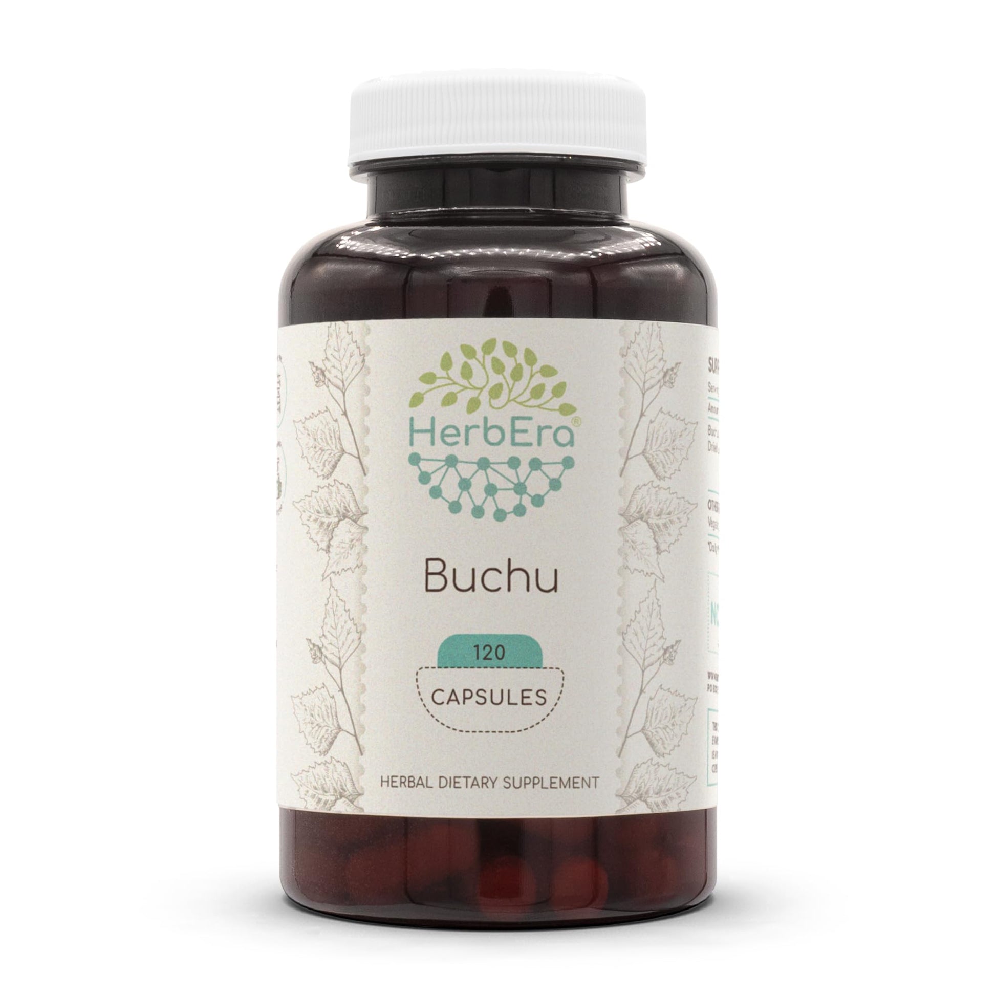 HerbEra Buchu 500 mg Capsules, 120 Count