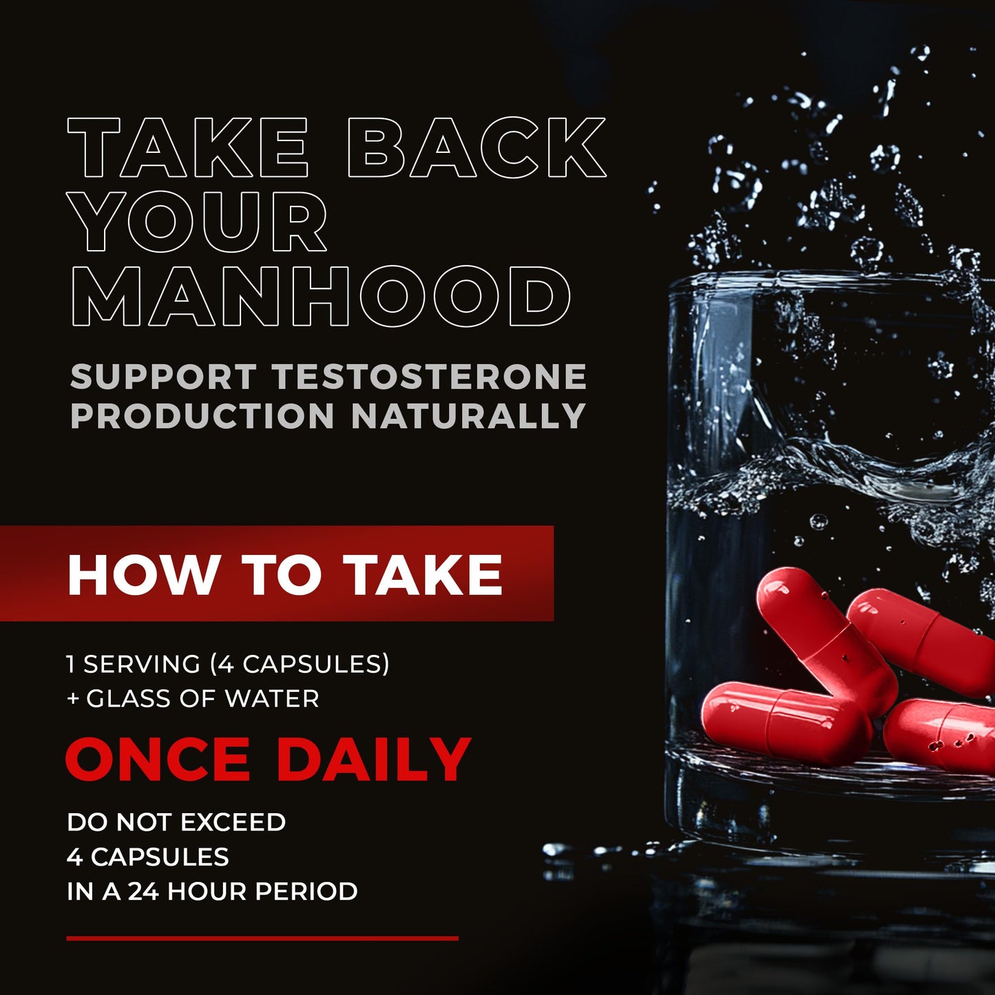 NAR LABS AndroStar Hardcore Natural Testosterone Booster with Estrogen Blocker for Men, 120 Capsules