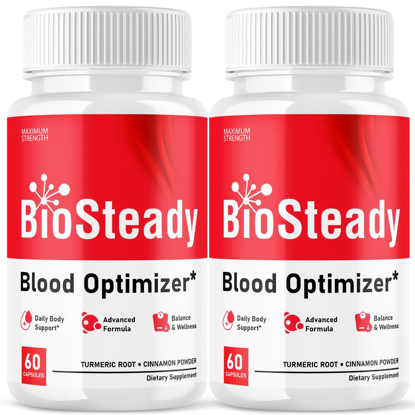 Lofero Biosteady Capsules Premium Wellness Formula Advanced Maximum Strength, 120 Capsules