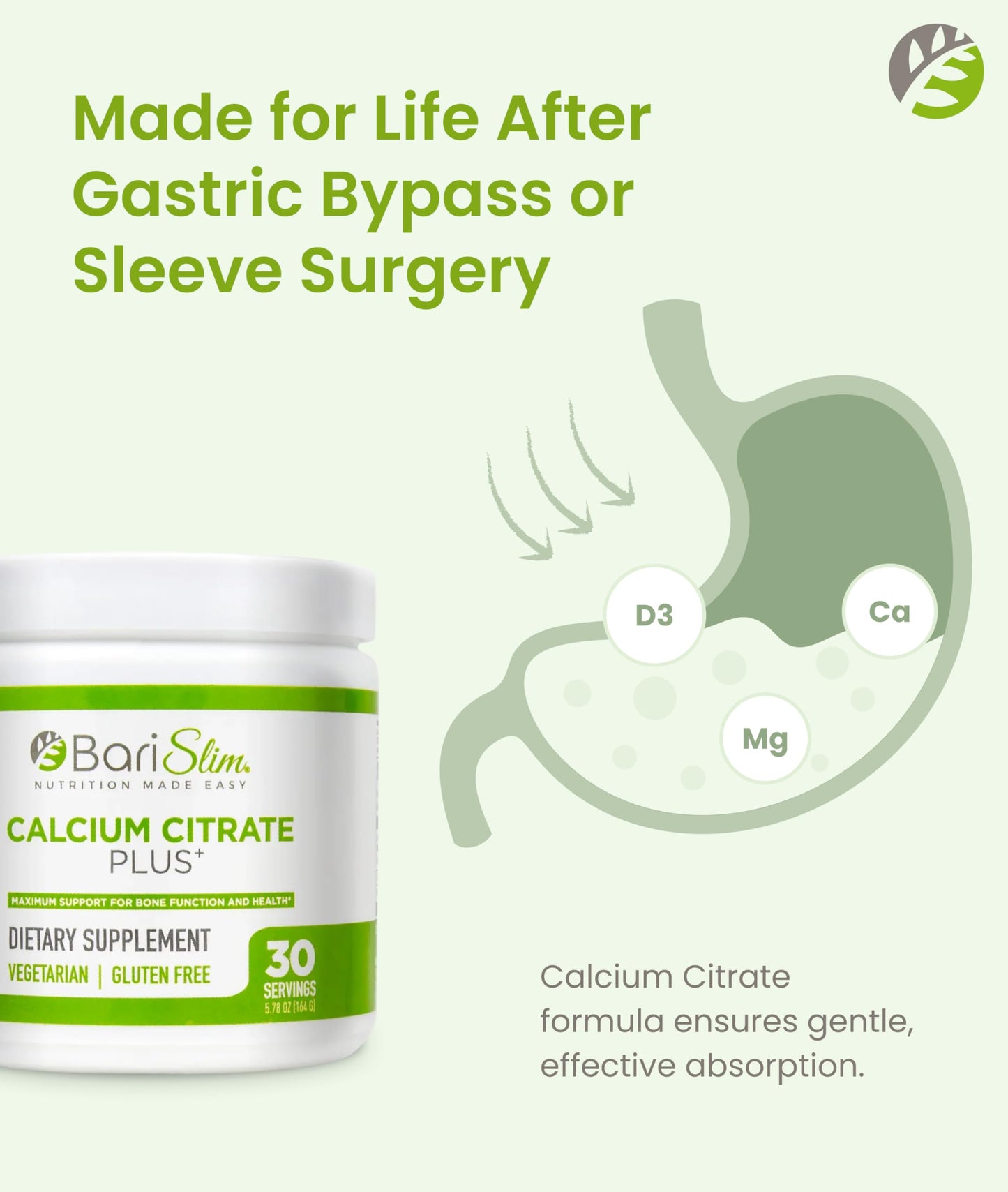 BariSlim Bariatric Calcium Citrate Plus Capsule 30 Count