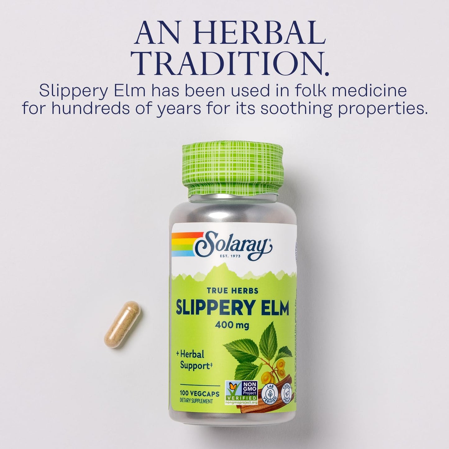 SOLARAY Slippery Elm Bark 400 mg VegCaps 100