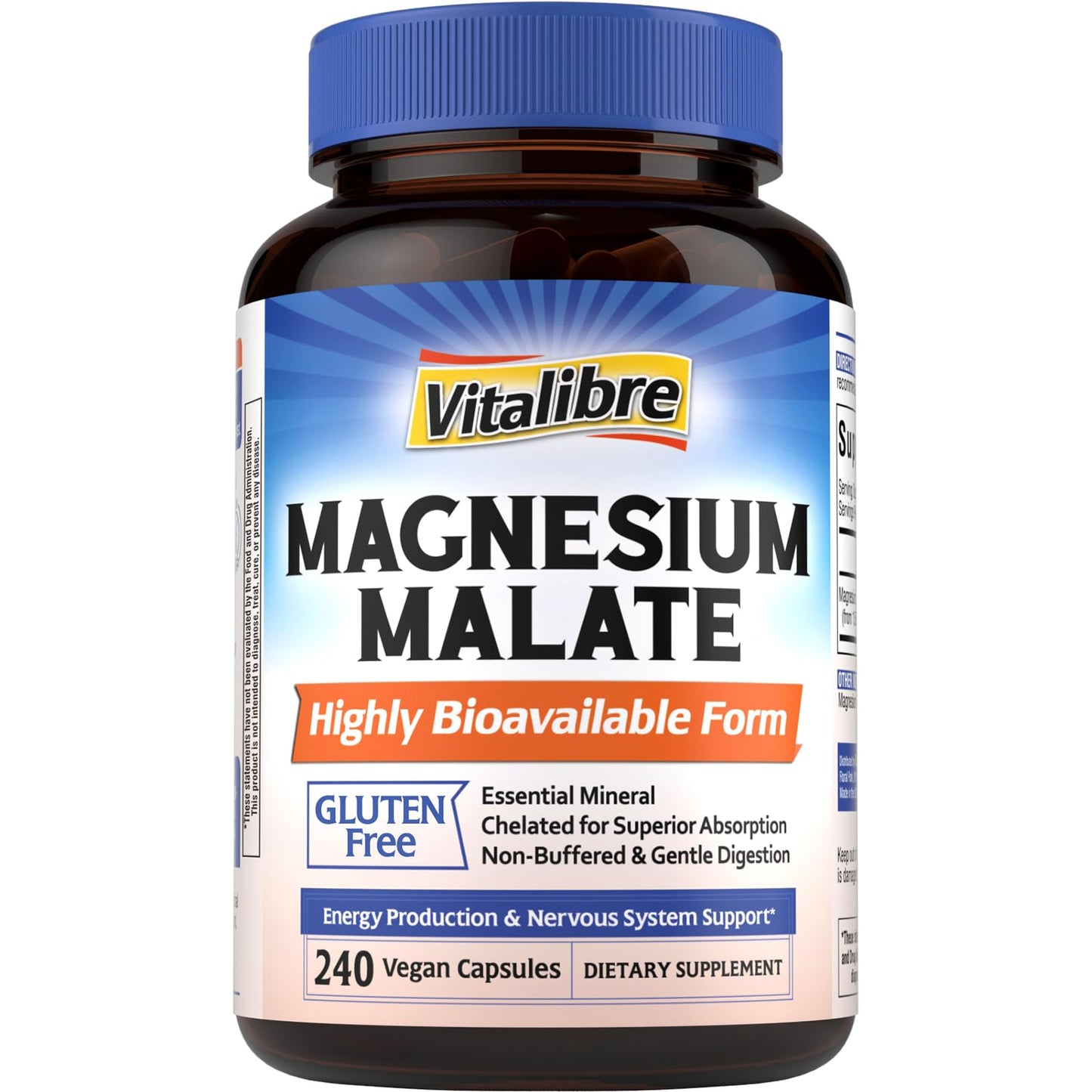 Vitalibre Magnesium Malate 240 Capsules