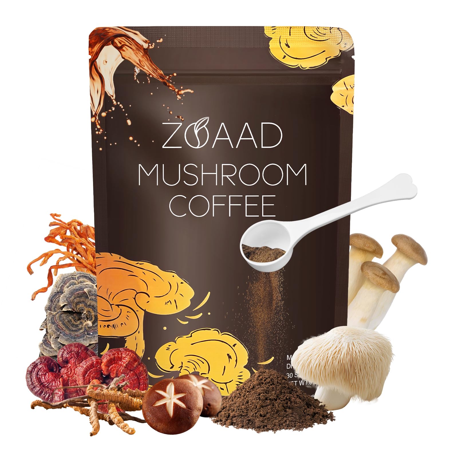 ZOAAD Mushroom Coffee Powder, 6.35 oz