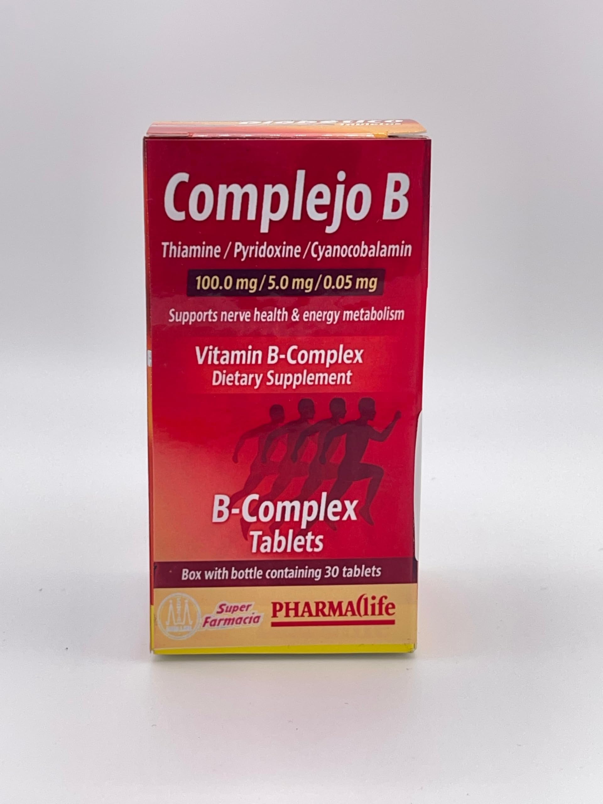 Generic B-Complex Vitamin Tablets, 30 Count