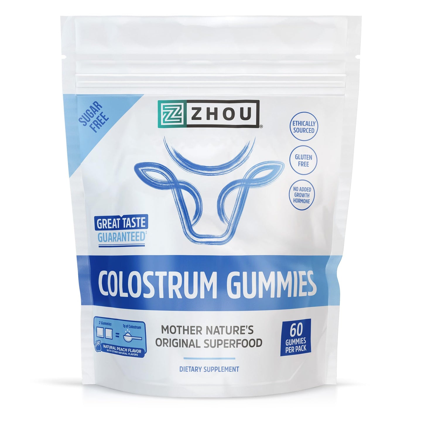 ZHOU Colostrum Gummies 60 Gummies