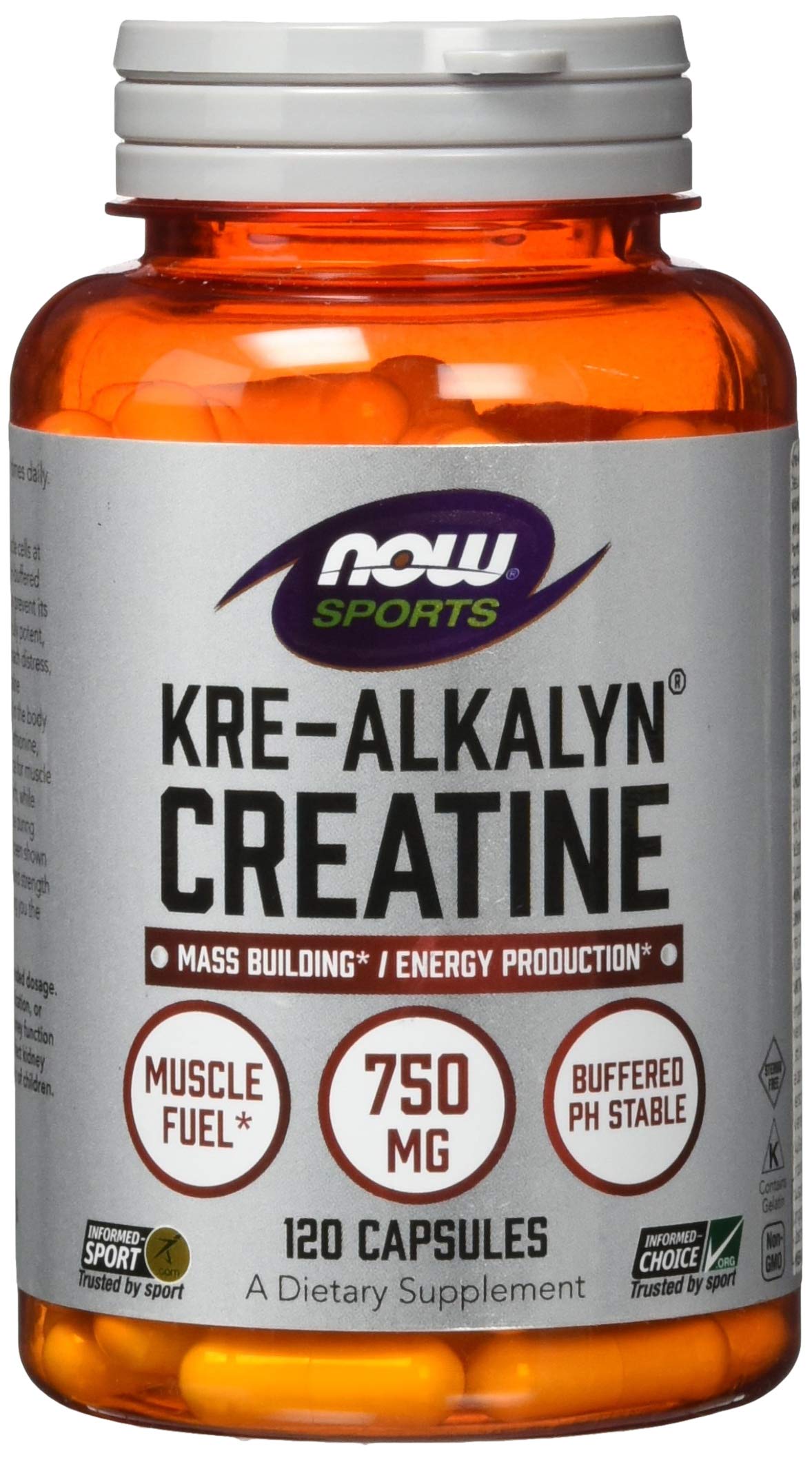 NOW Foods Kre-Alkalyn Creatine Capsules 120 Count