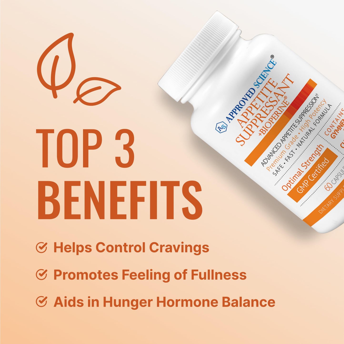 Approved Science Appetite Suppressant 60 Capsules