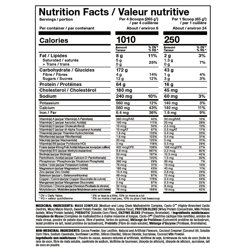 ALLMAX QUICKMASS Mass Gainer Powder, Chocolate 56