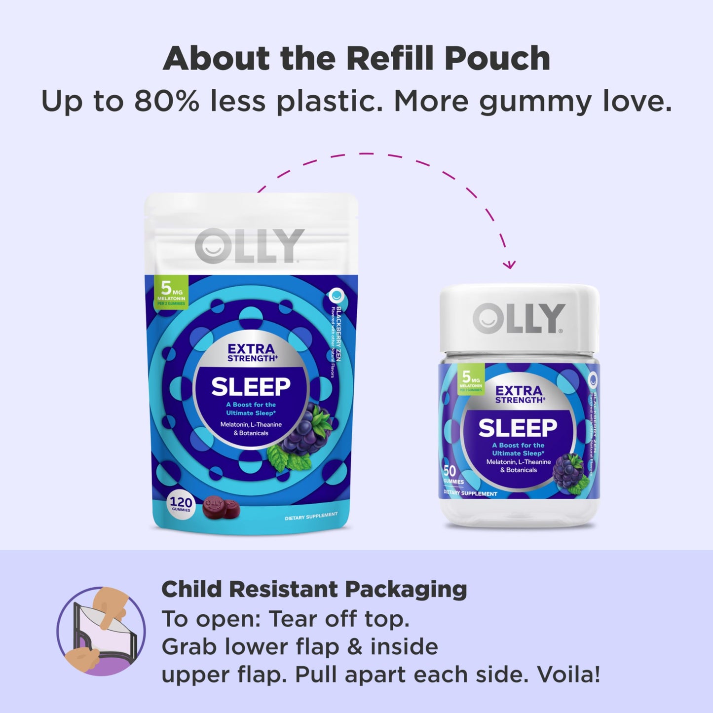 OLLY Extra Strength Sleep Gummy, 120 Count