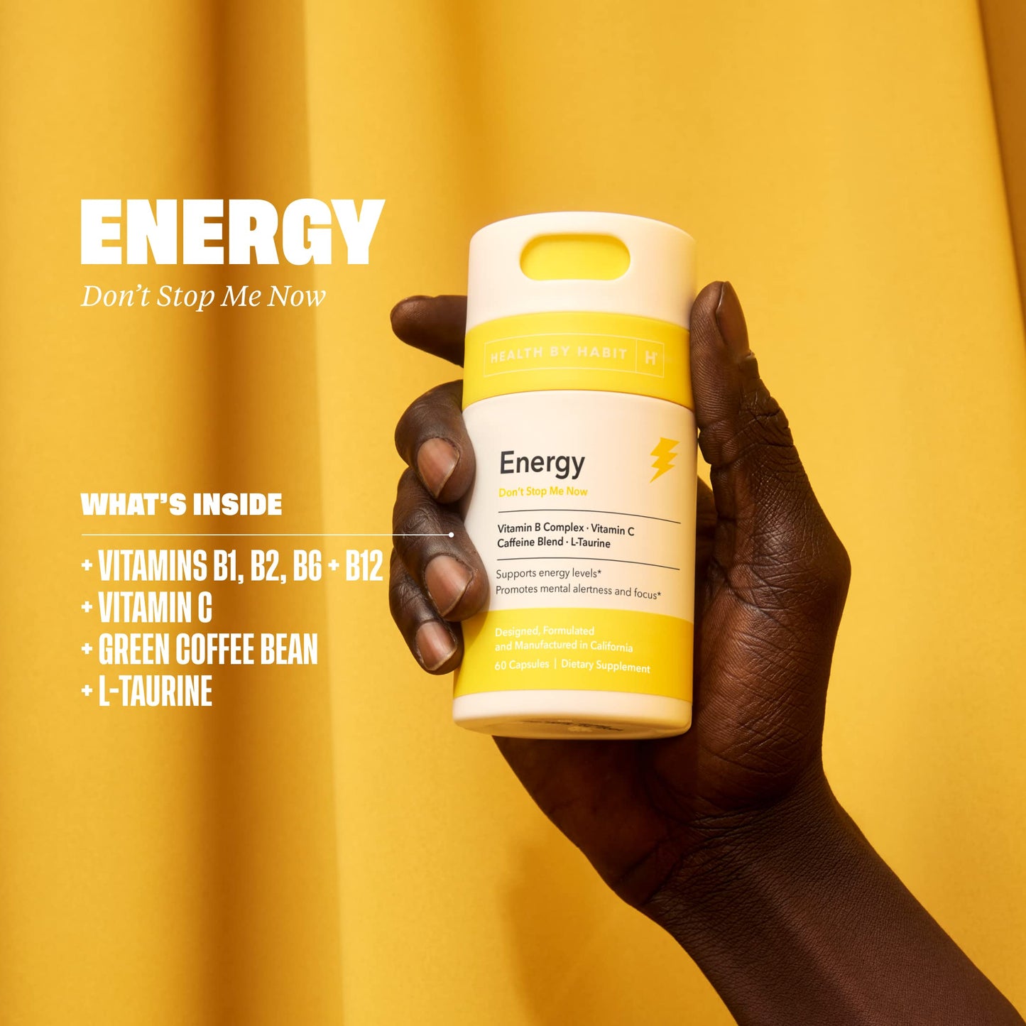 Health By Habit Energy Supplement 120 Capsules