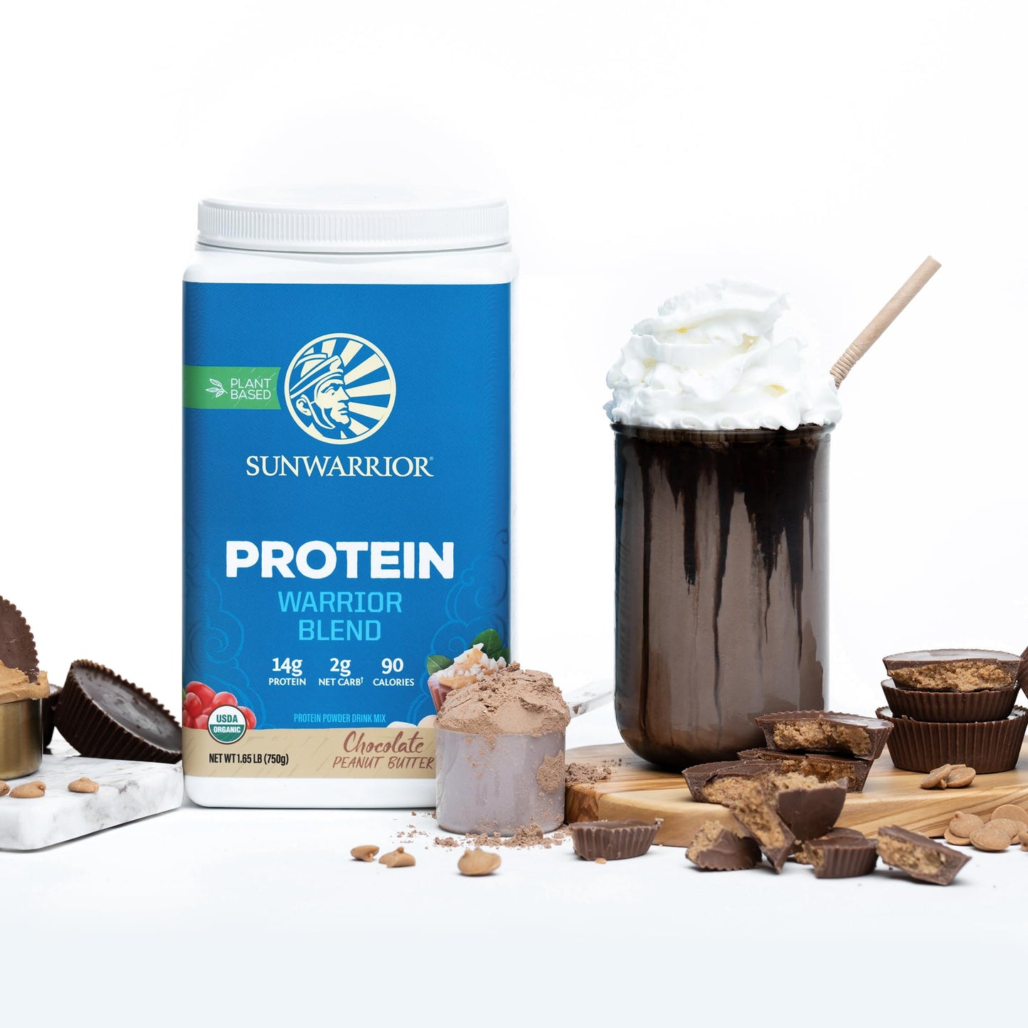 Sunwarrior Organic Plant Based Protein Powder 30 Servings