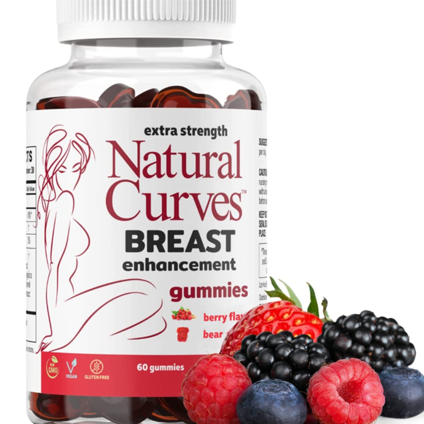 Natural Curves Breast Enhancement Gummies 60 Count