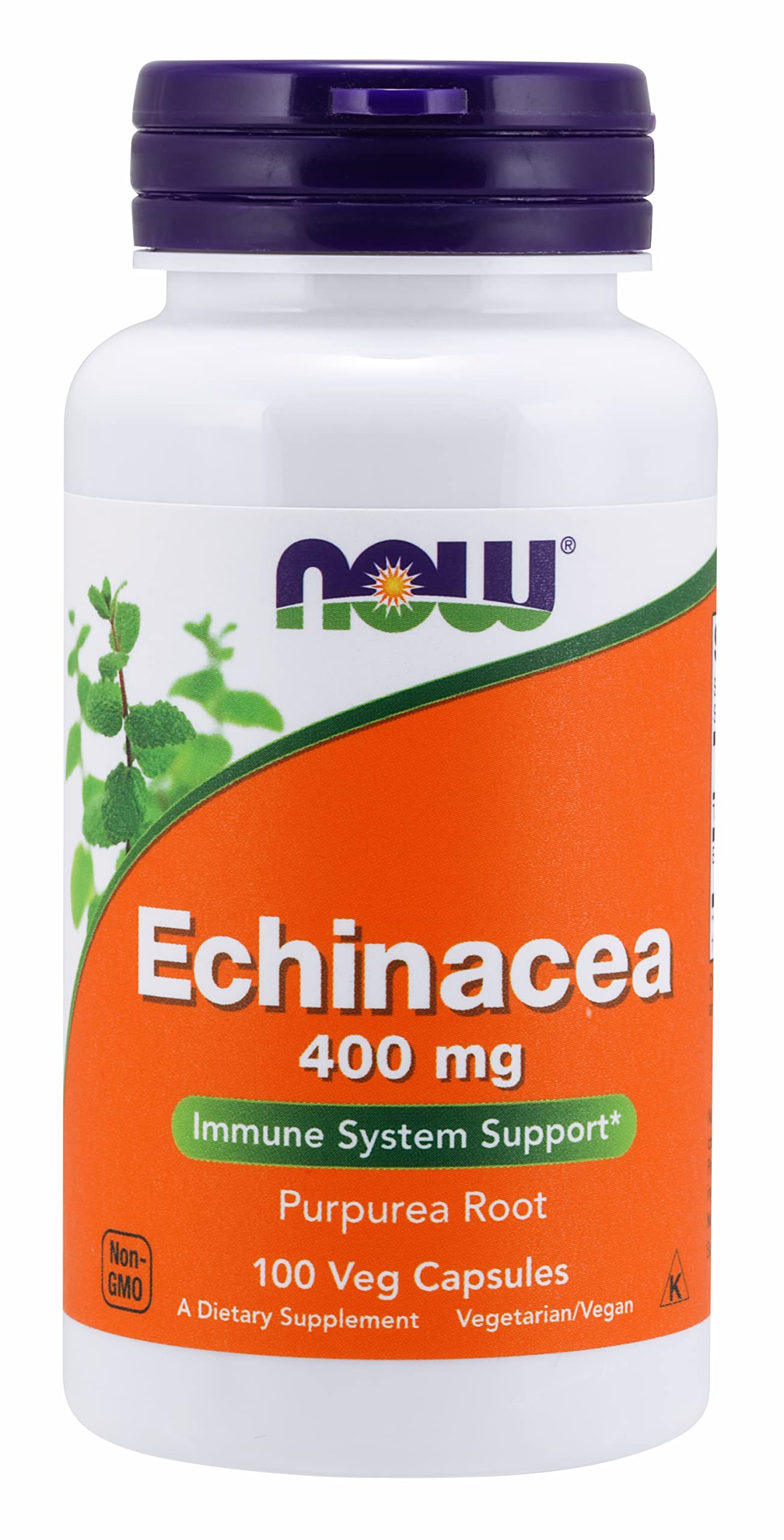 NOW Foods Echinacea 400 mg Capsules, 200 Count
