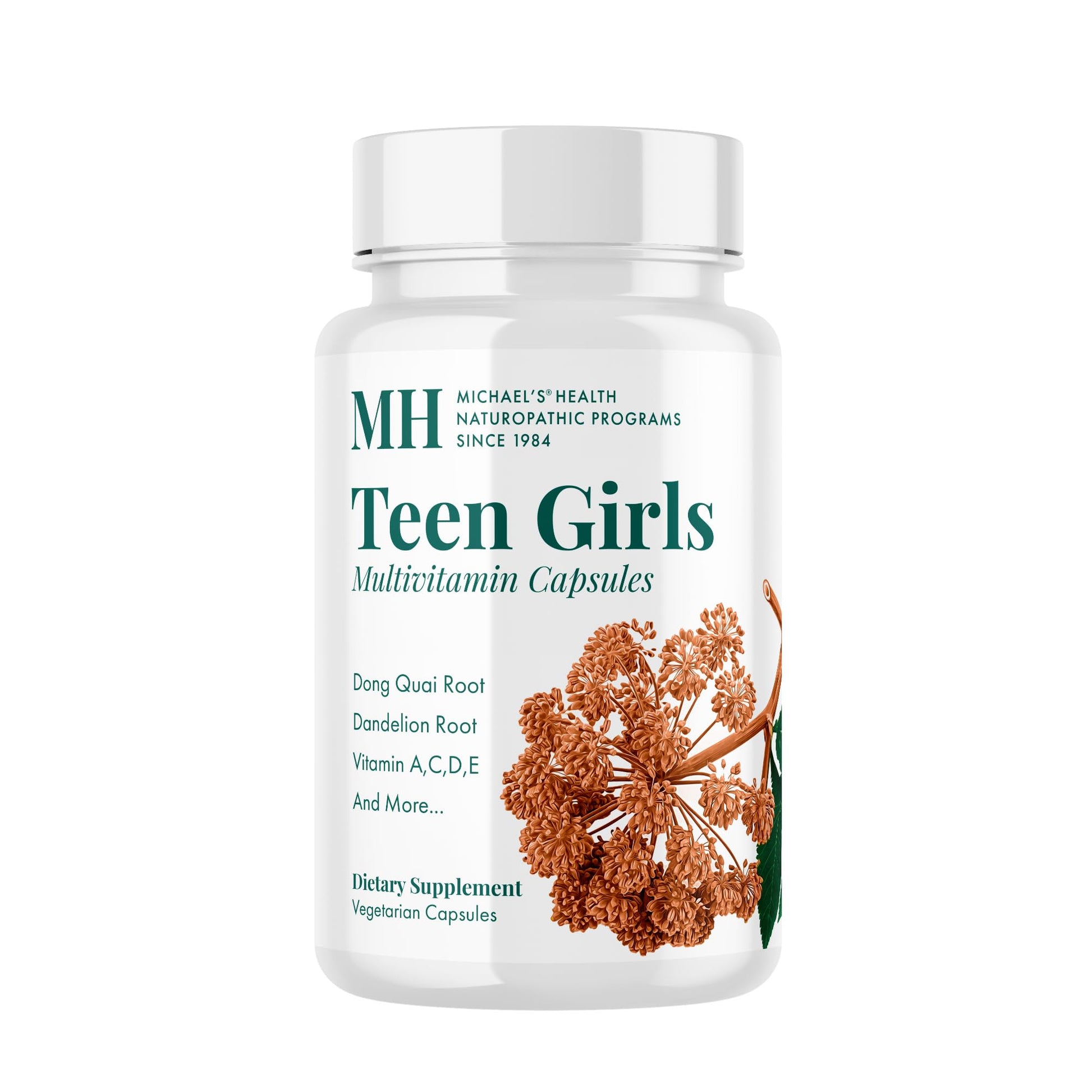 Michael's Health Naturopathic Programs Teen Girls Multivitamin Capsules 120 Count
