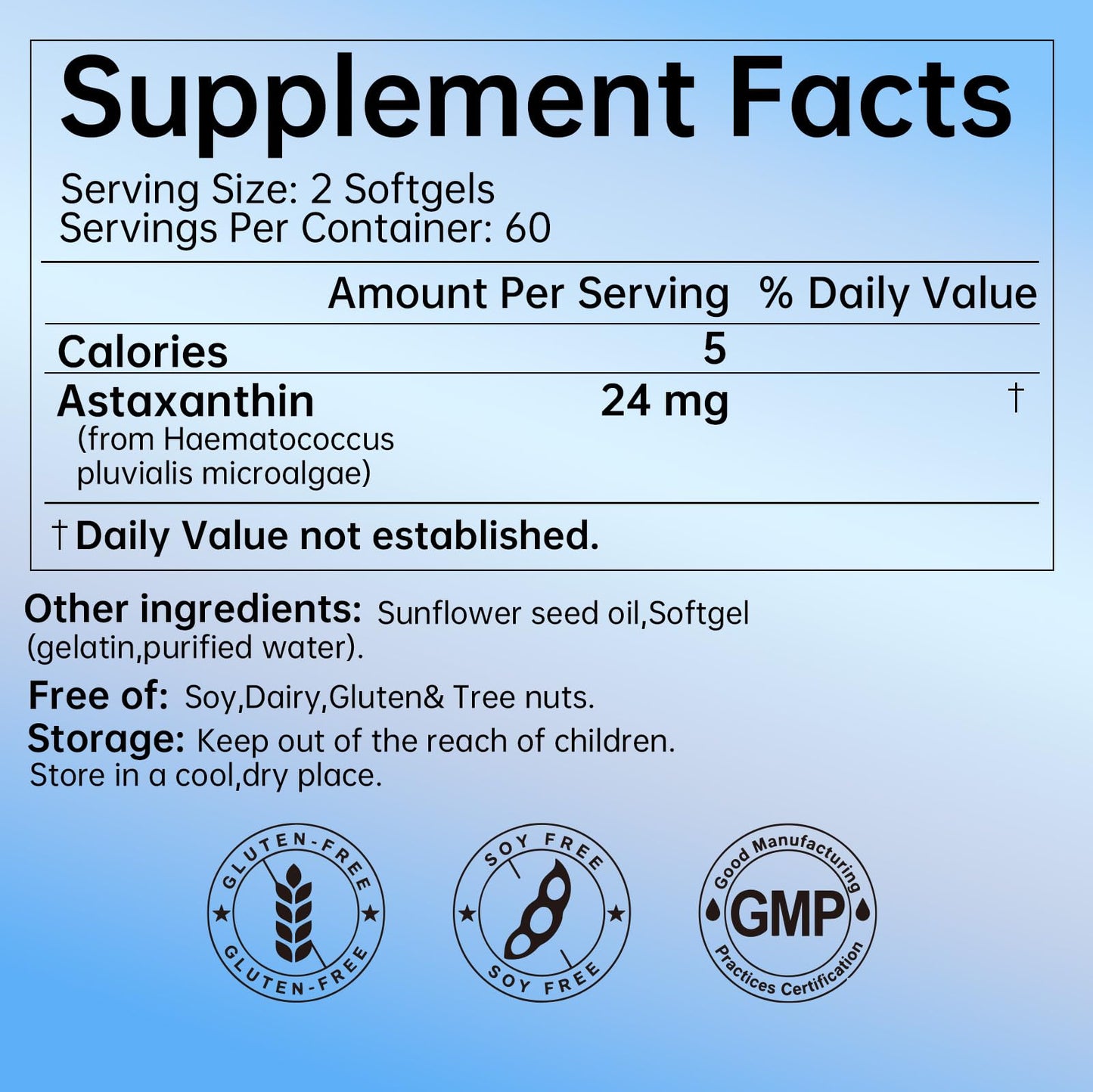 Tulvex Astaxanthin 24mg Softgels, 120 Count