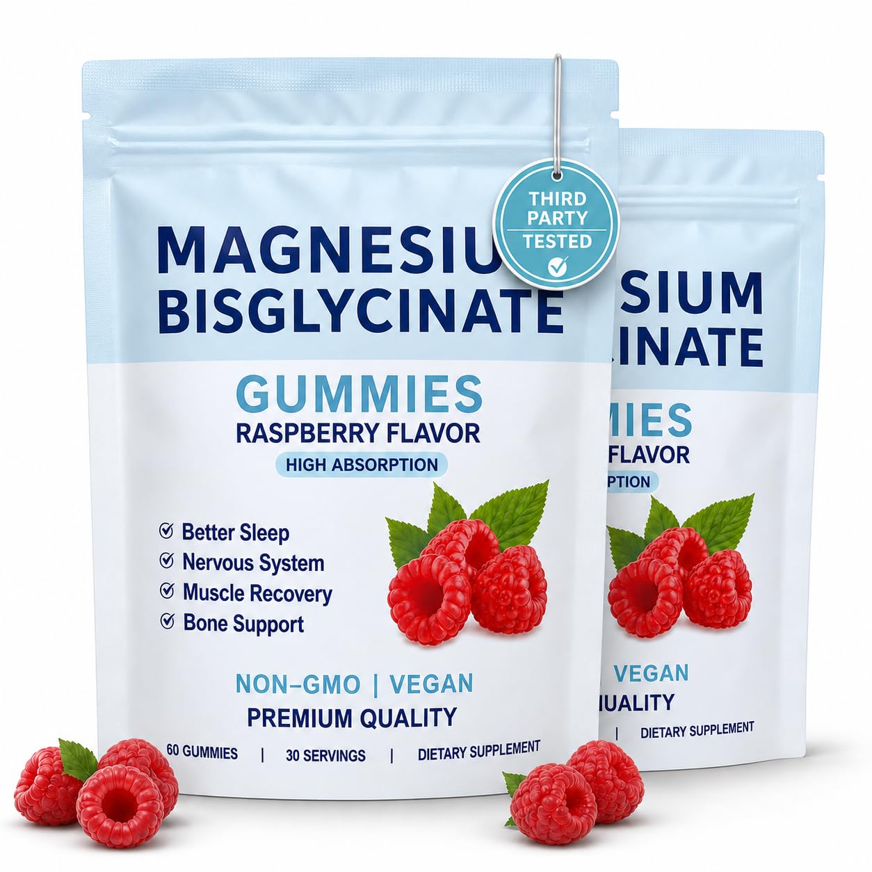 JUMUR Magnesium Glycinate Gummies 500mg 120 Count