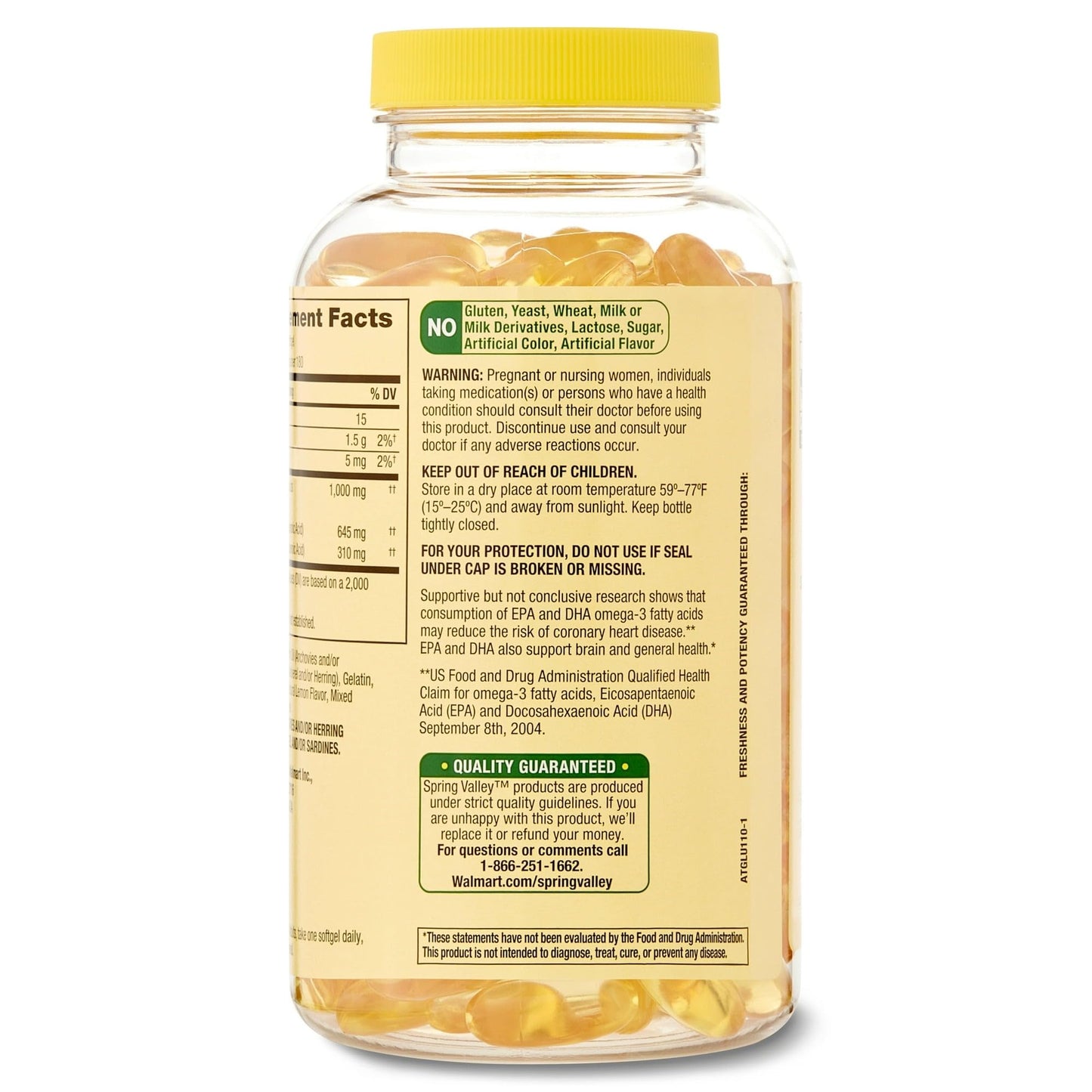 BASKETGOODS Omega-3 Fish Oil Softgel 180