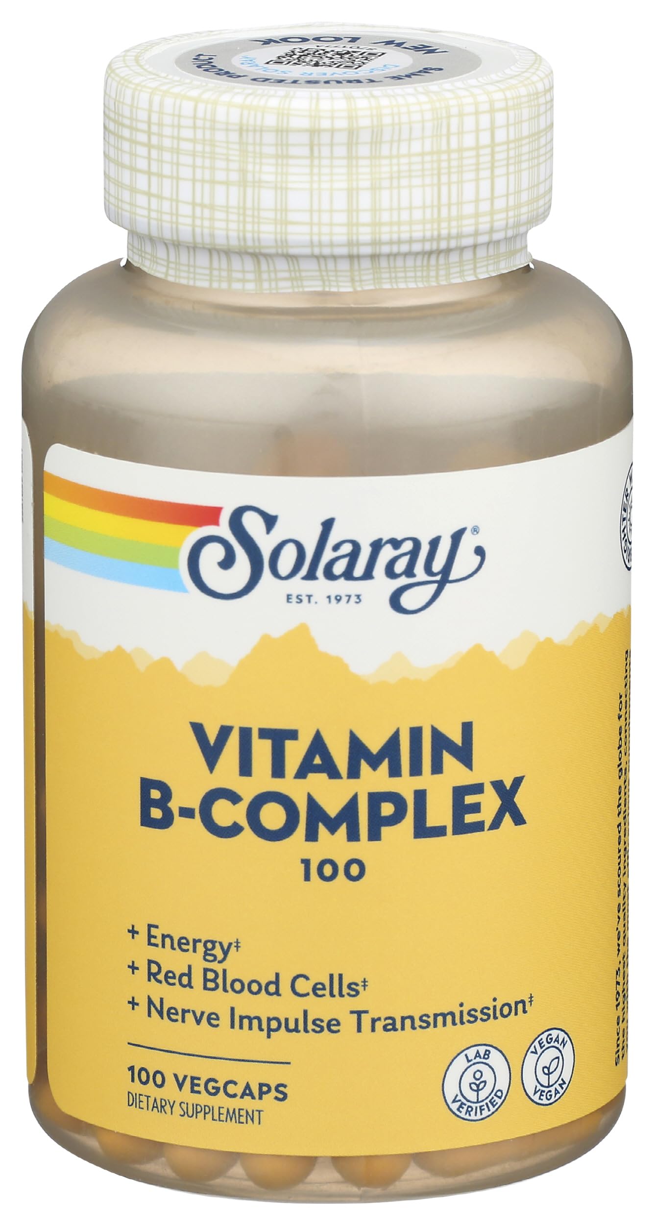 Solaray B-Complex 100 mg Capsule, 100 Capsules