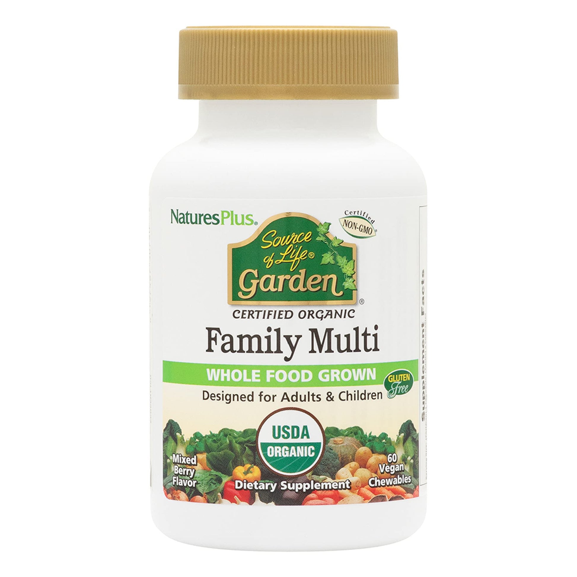 Nature's Plus Source of Life Garden Family Multivitamin Chewables 60 Count